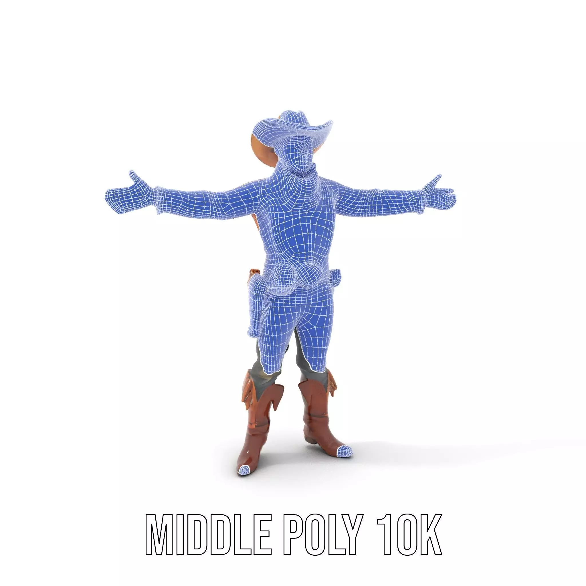 Western Cowboy Outfit model pack Low-poly 3D model_16