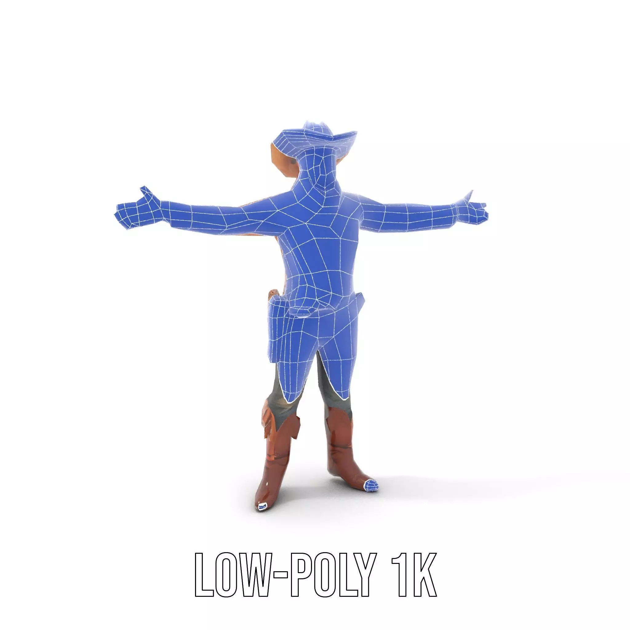 Western Cowboy Outfit model pack Low-poly 3D model_14
