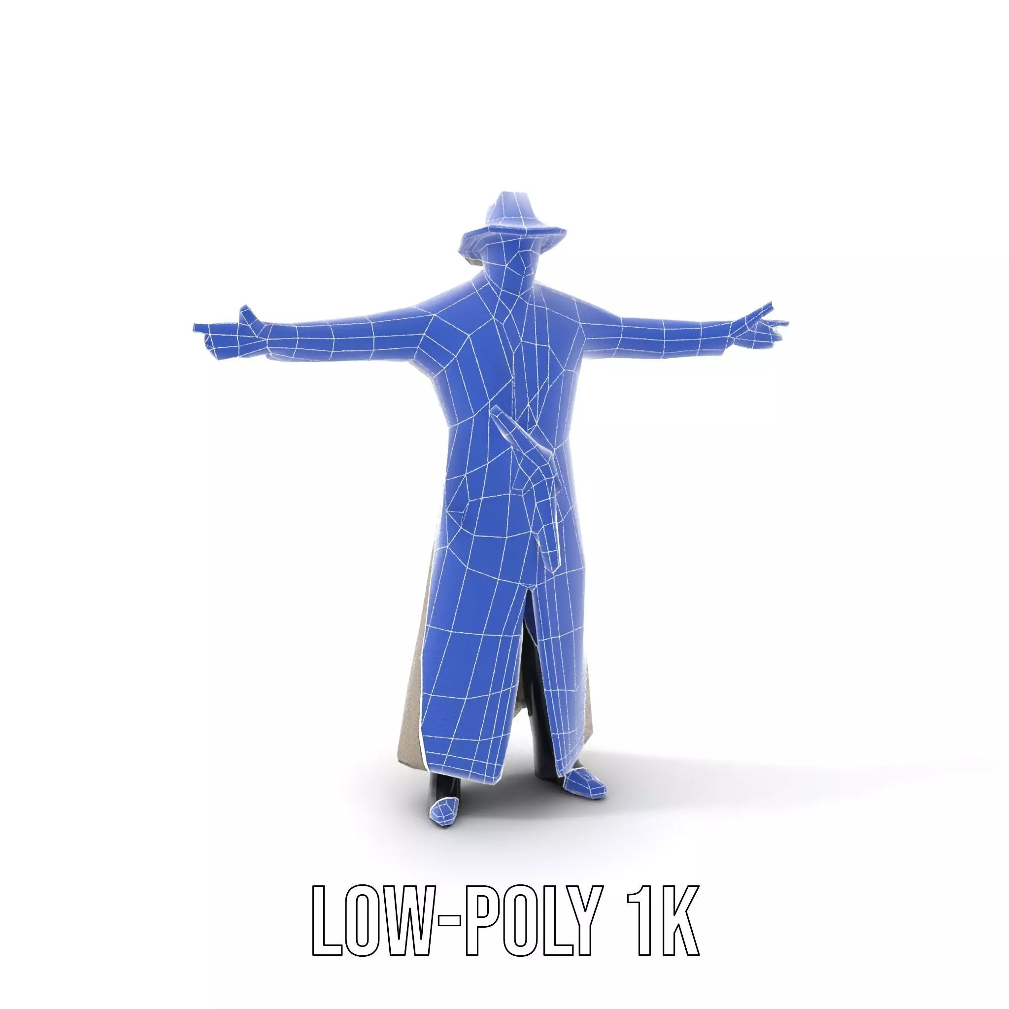 Adventurer Trench Coat model pack Low-poly 3D model_28