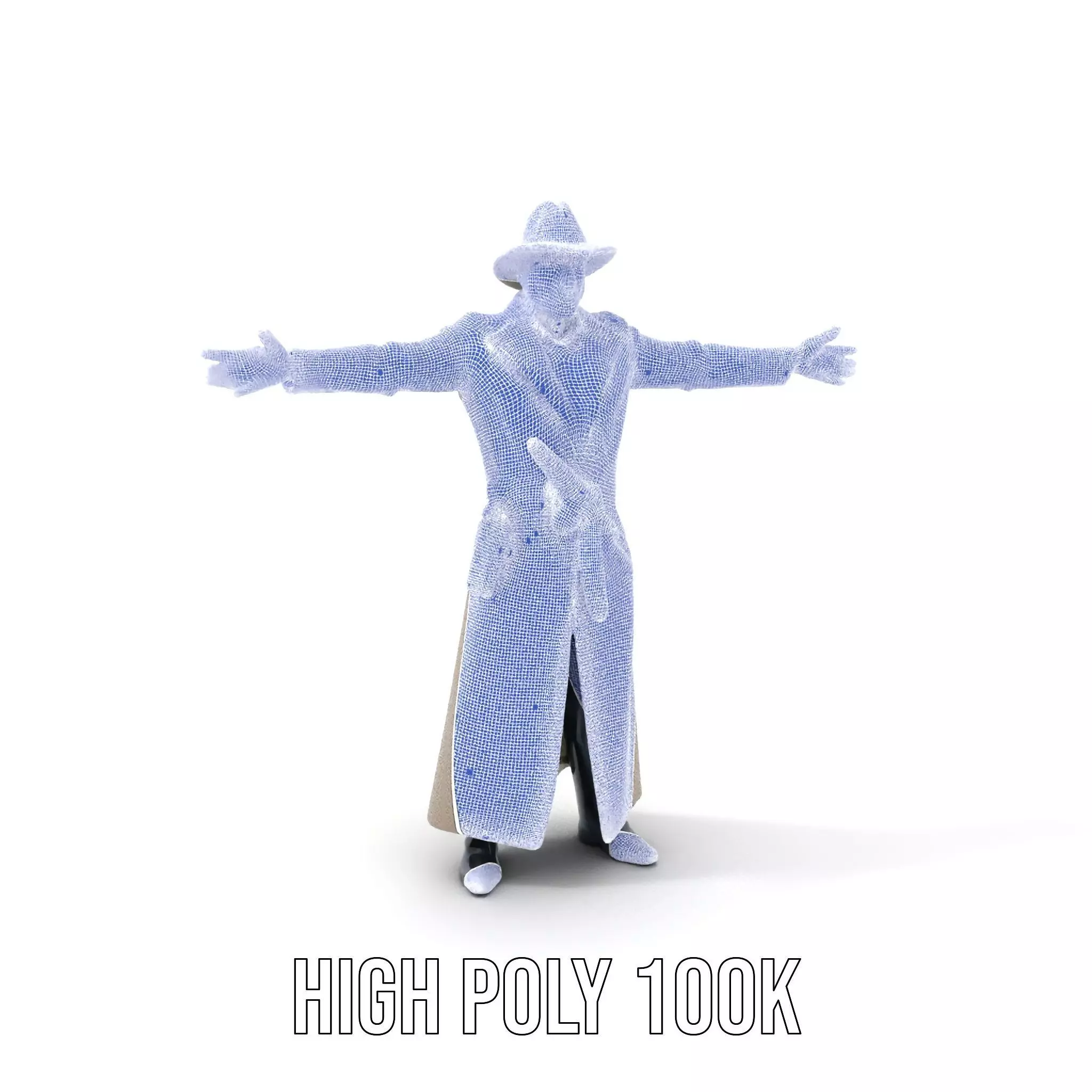 Adventurer Trench Coat model pack Low-poly 3D model_4