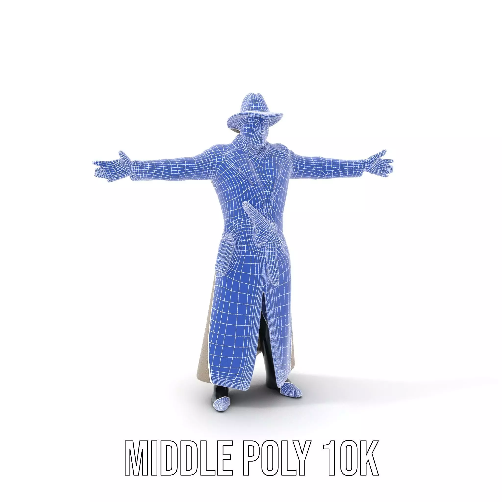 Adventurer Trench Coat model pack Low-poly 3D model_5