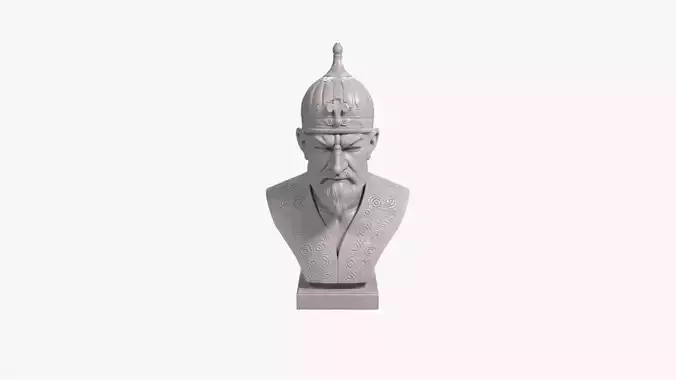 Timur Bust Sculpture Tamerlane Bust Printable STL File