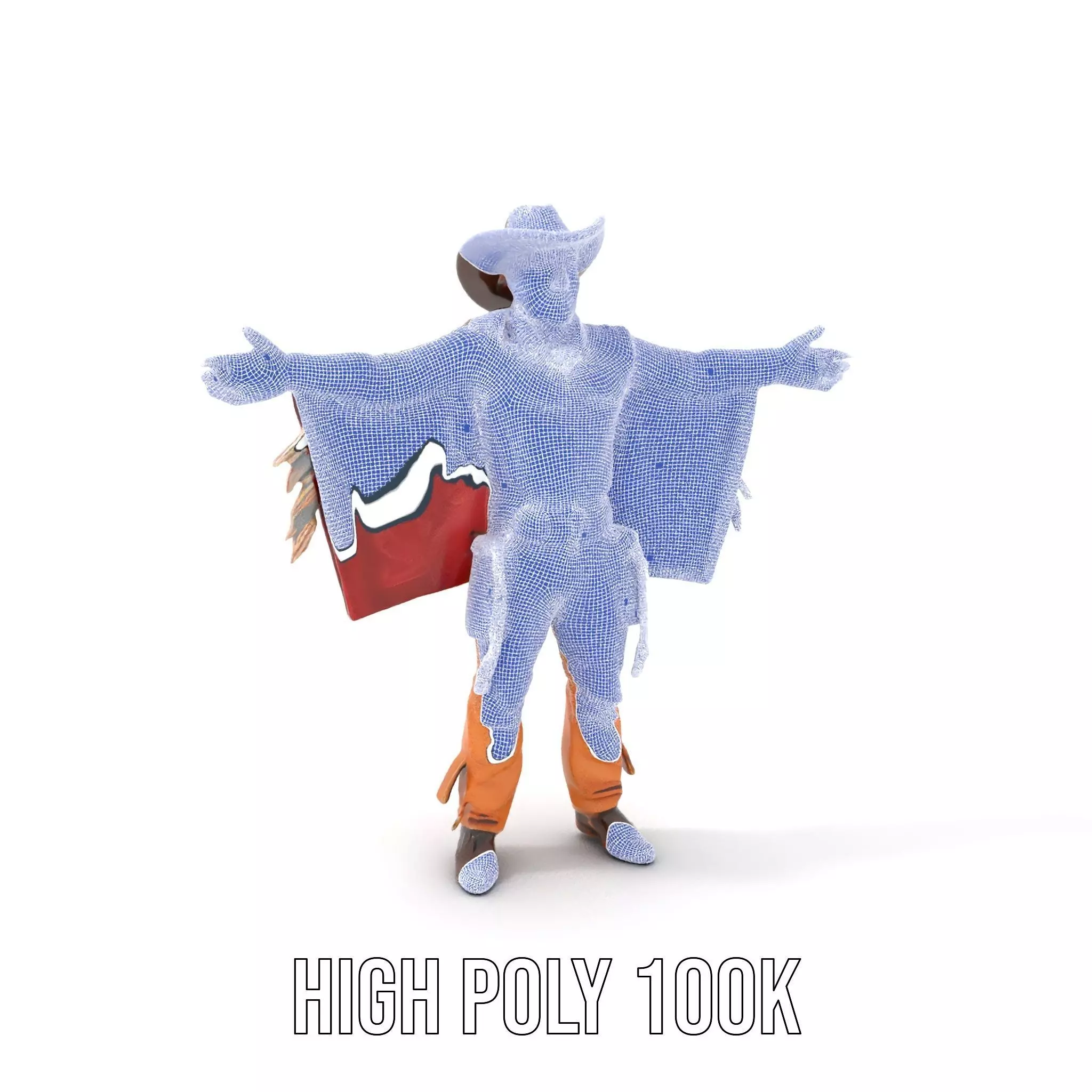 Western Cowboy Attire model pack Low-poly 3D model_4