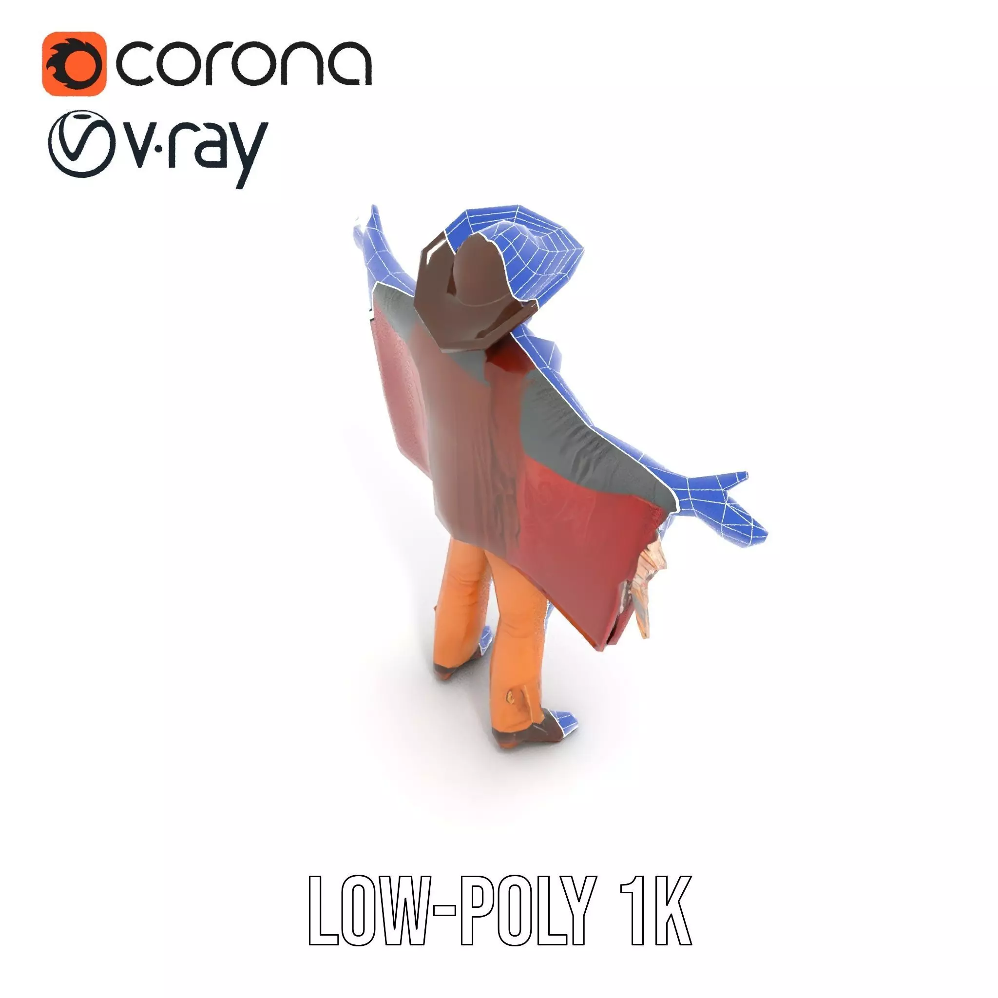 Western Cowboy Attire model pack Low-poly 3D model_19