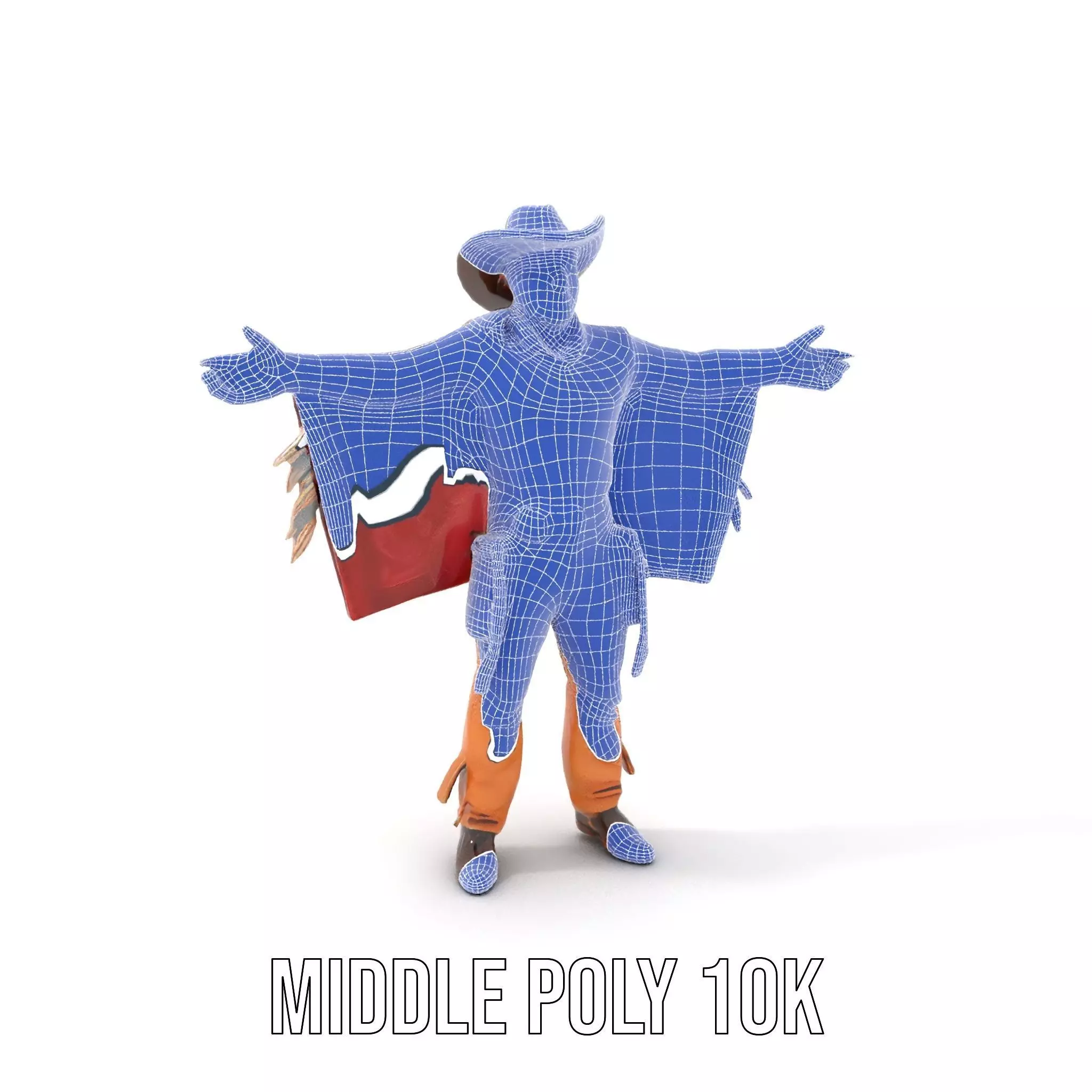 Western Cowboy Attire model pack Low-poly 3D model_16