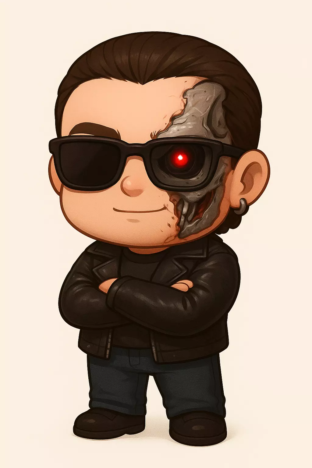 Carlos Hakme T800 man without beard 3D print model_5