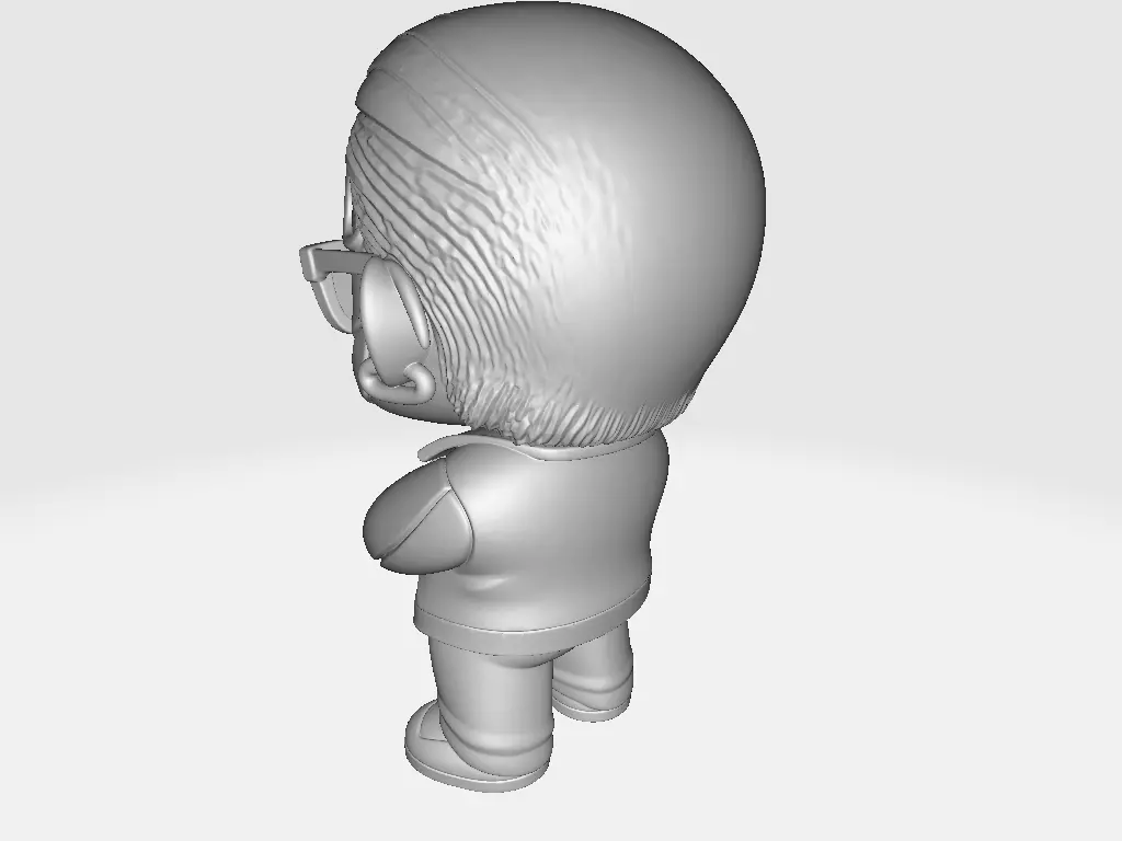 Carlos Hakme T800 man without beard 3D print model_2