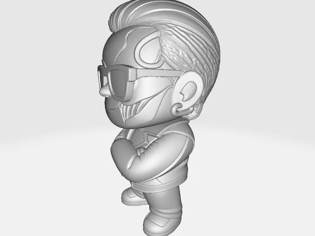 Carlos Hakme T800 man without beard 3D print model_1