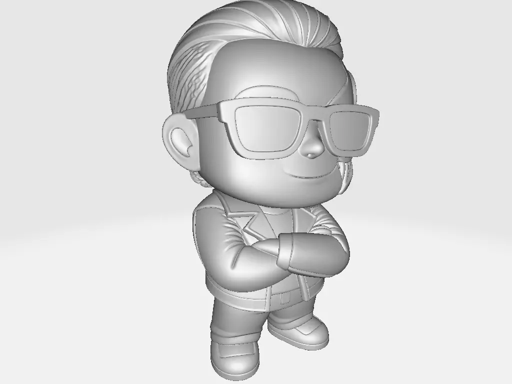 Carlos Hakme T800 man without beard 3D print model_0