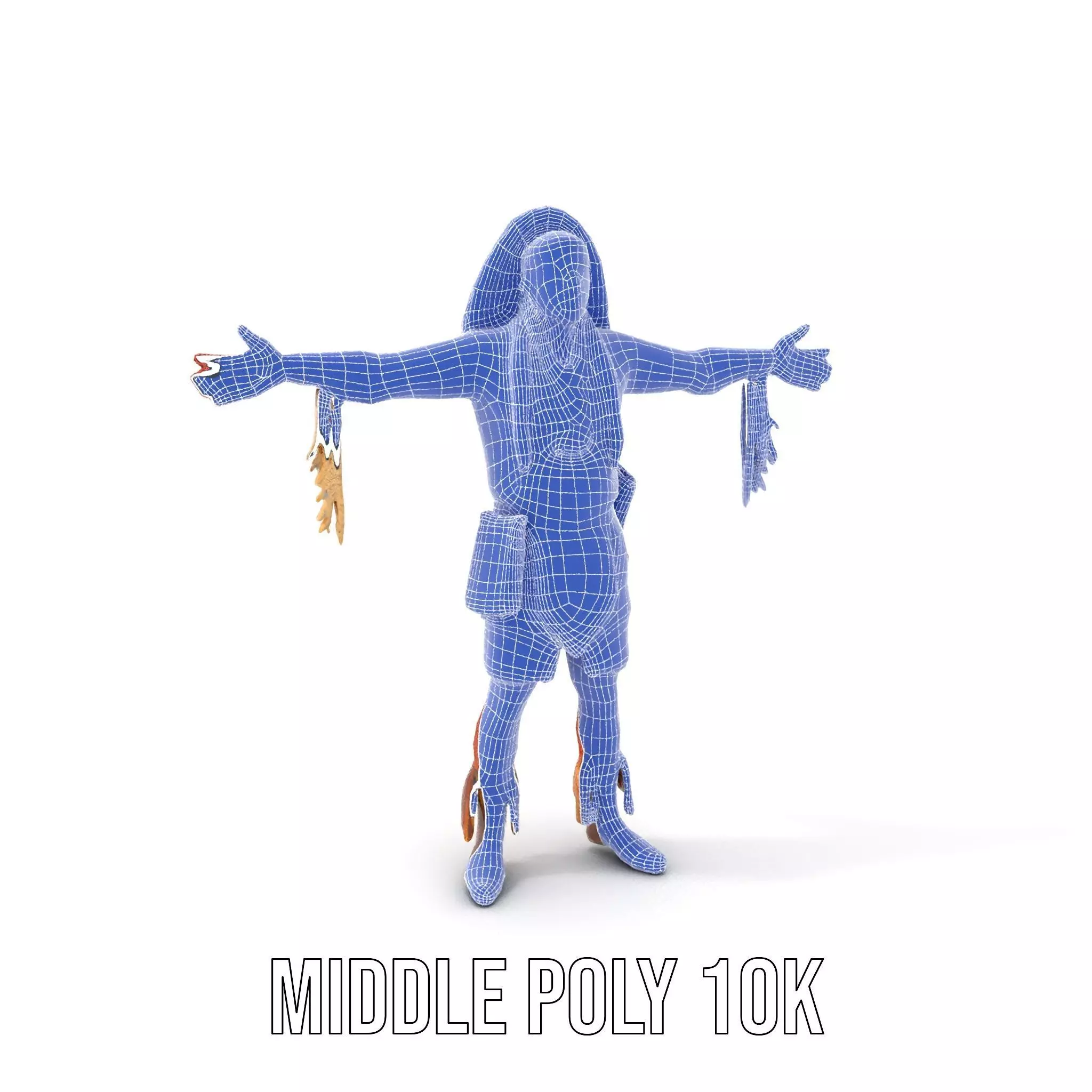 Tribal Warrior Attire model pack Low-poly 3D model_15