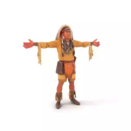 Tribal Warrior Attire model pack Low-poly 3D model