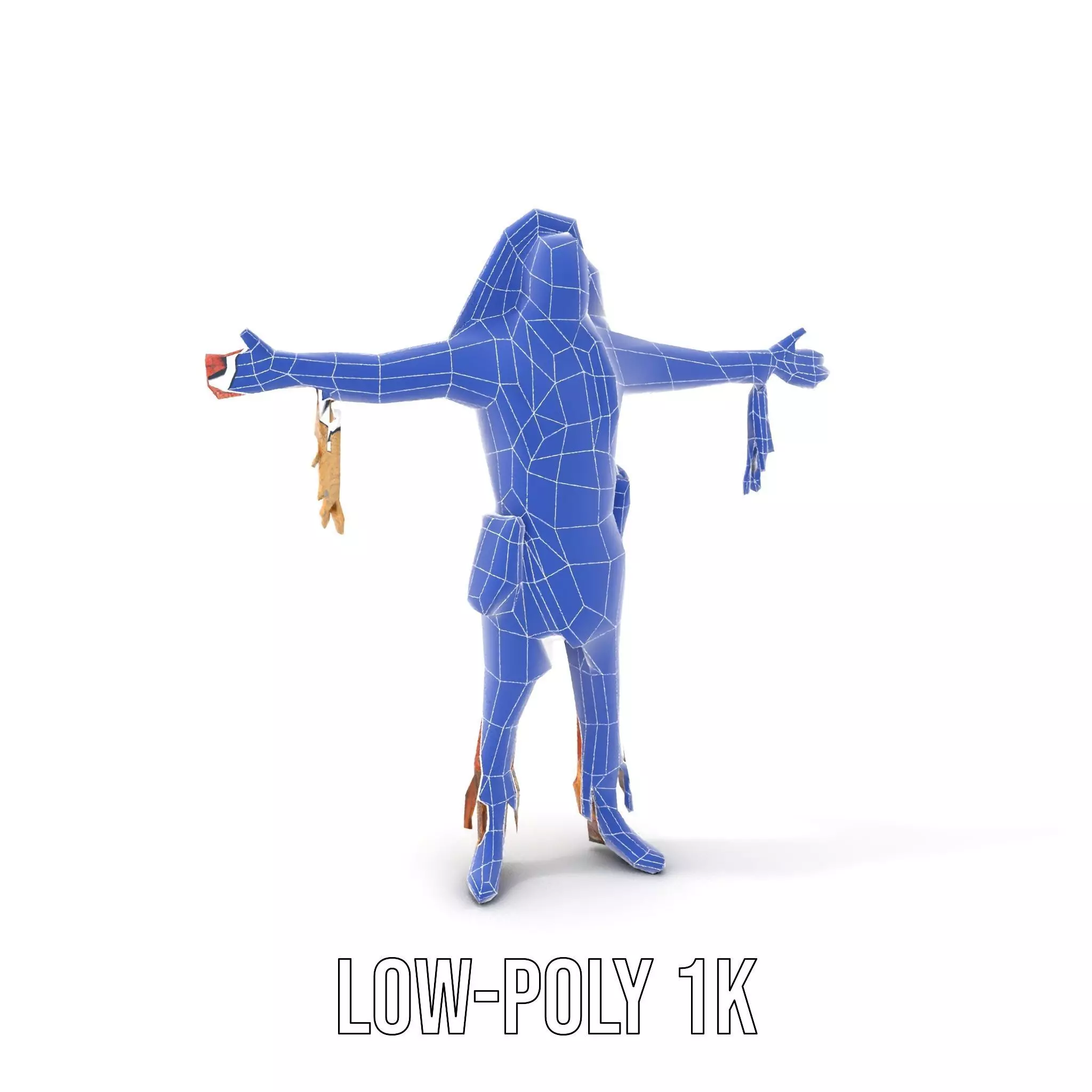 Tribal Warrior Attire model pack Low-poly 3D model_18