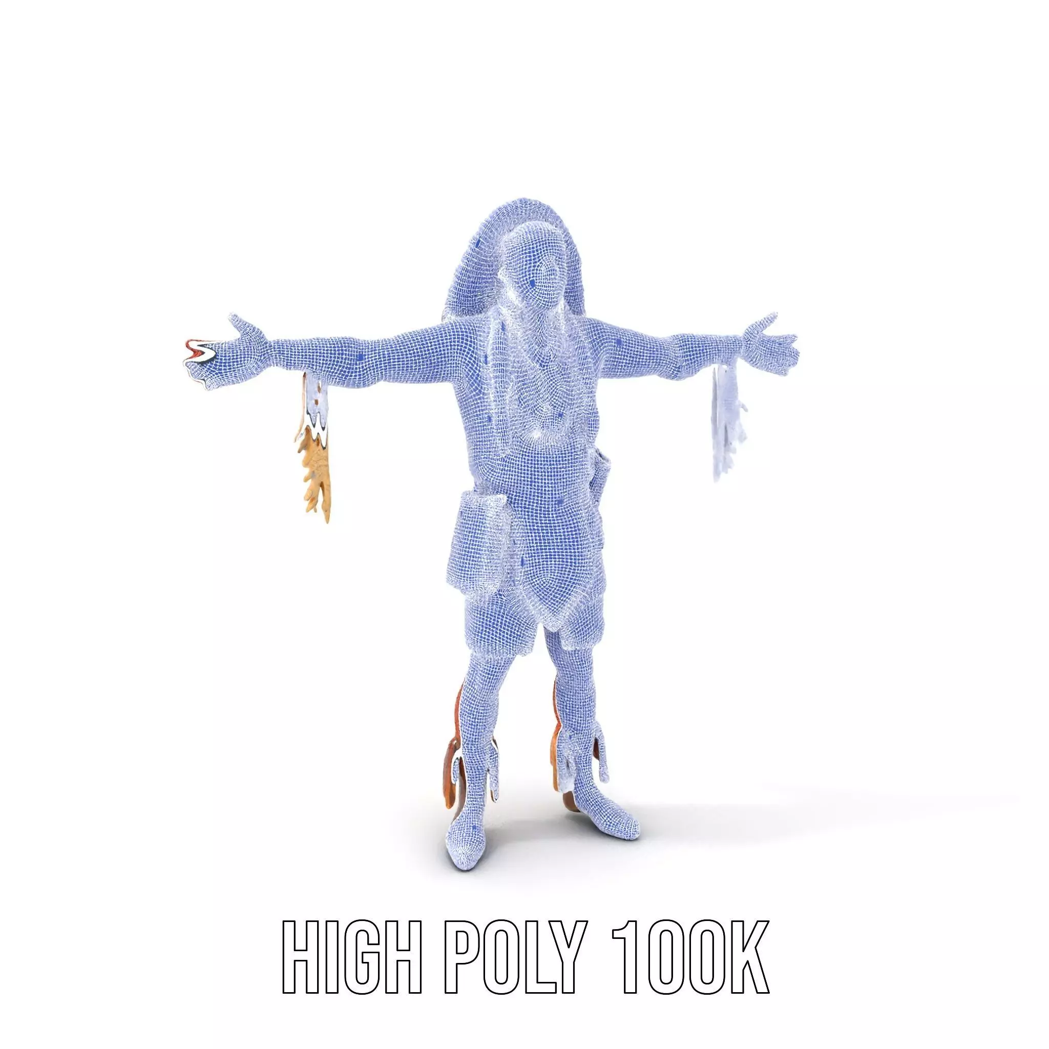 Tribal Warrior Attire model pack Low-poly 3D model_4