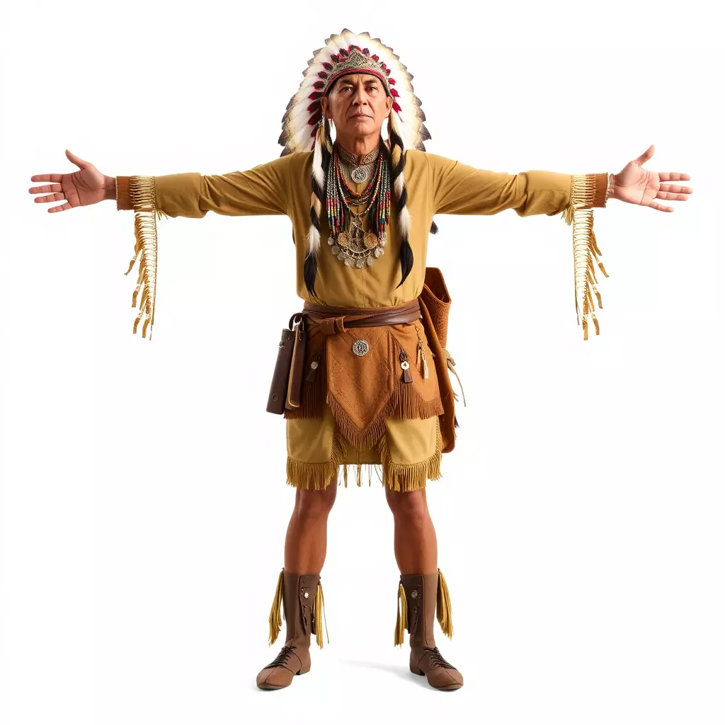 Tribal Warrior Attire model pack Low-poly 3D model_2