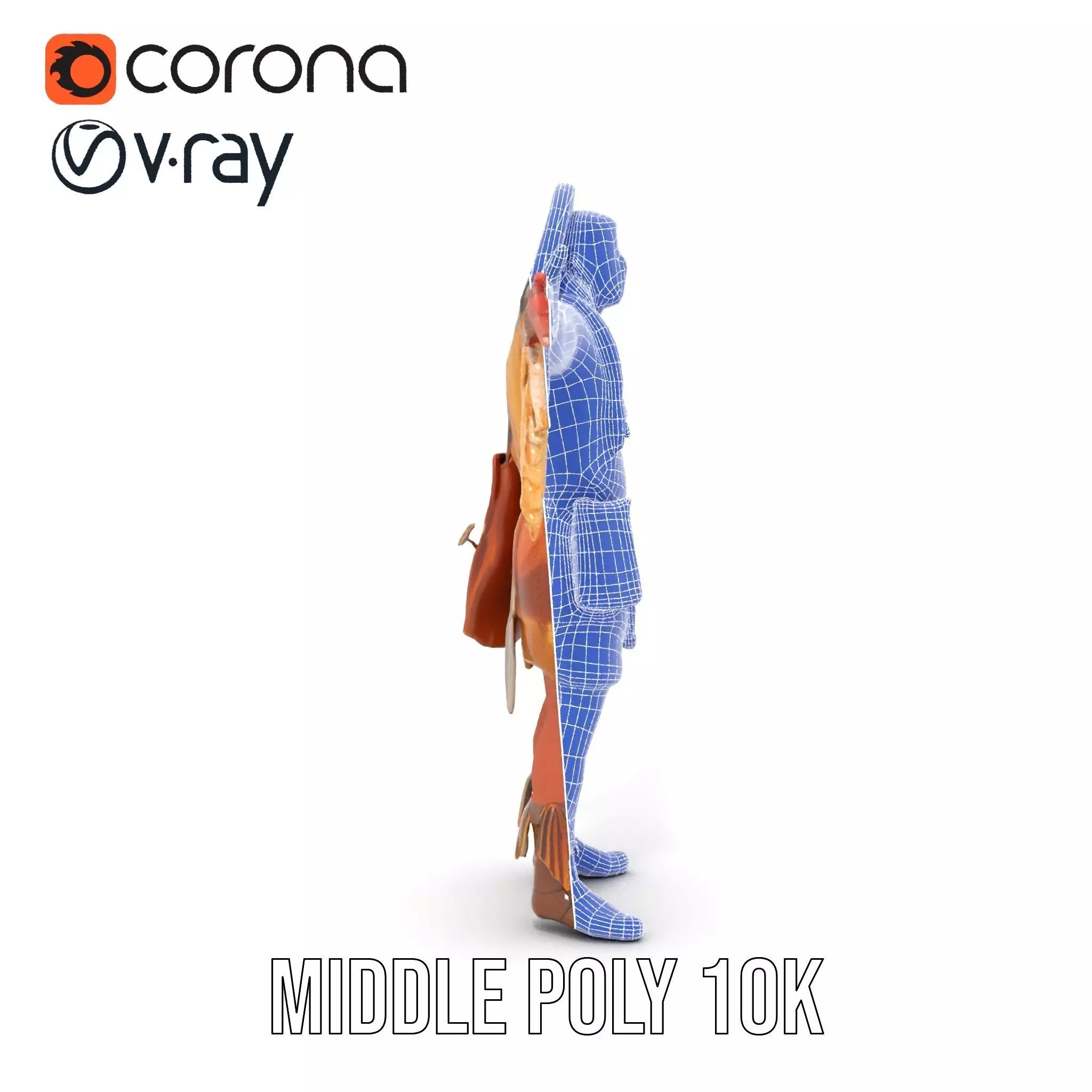 Tribal Warrior Attire model pack Low-poly 3D model_29