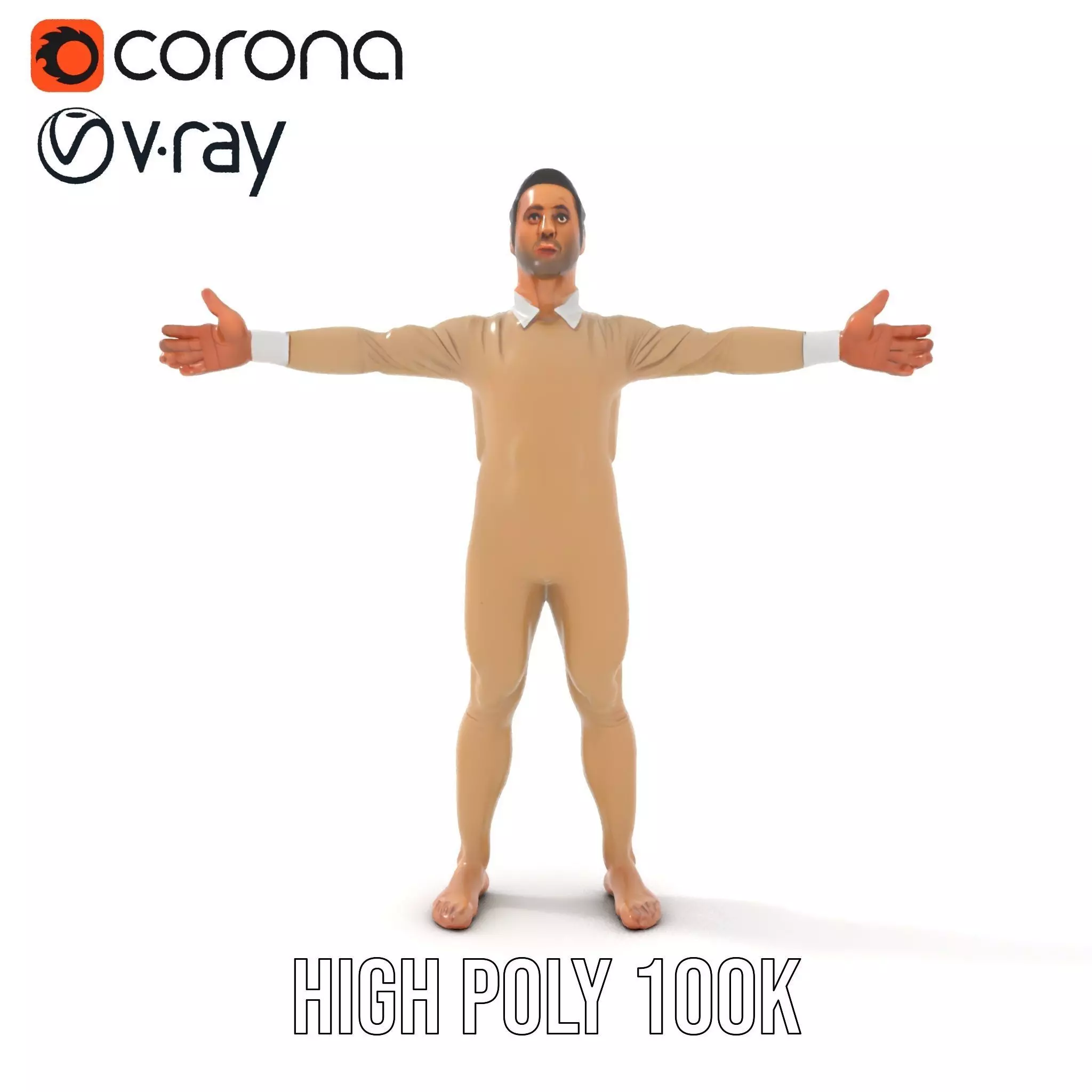 Beige Unity Suit model pack Low-poly 3D model_23