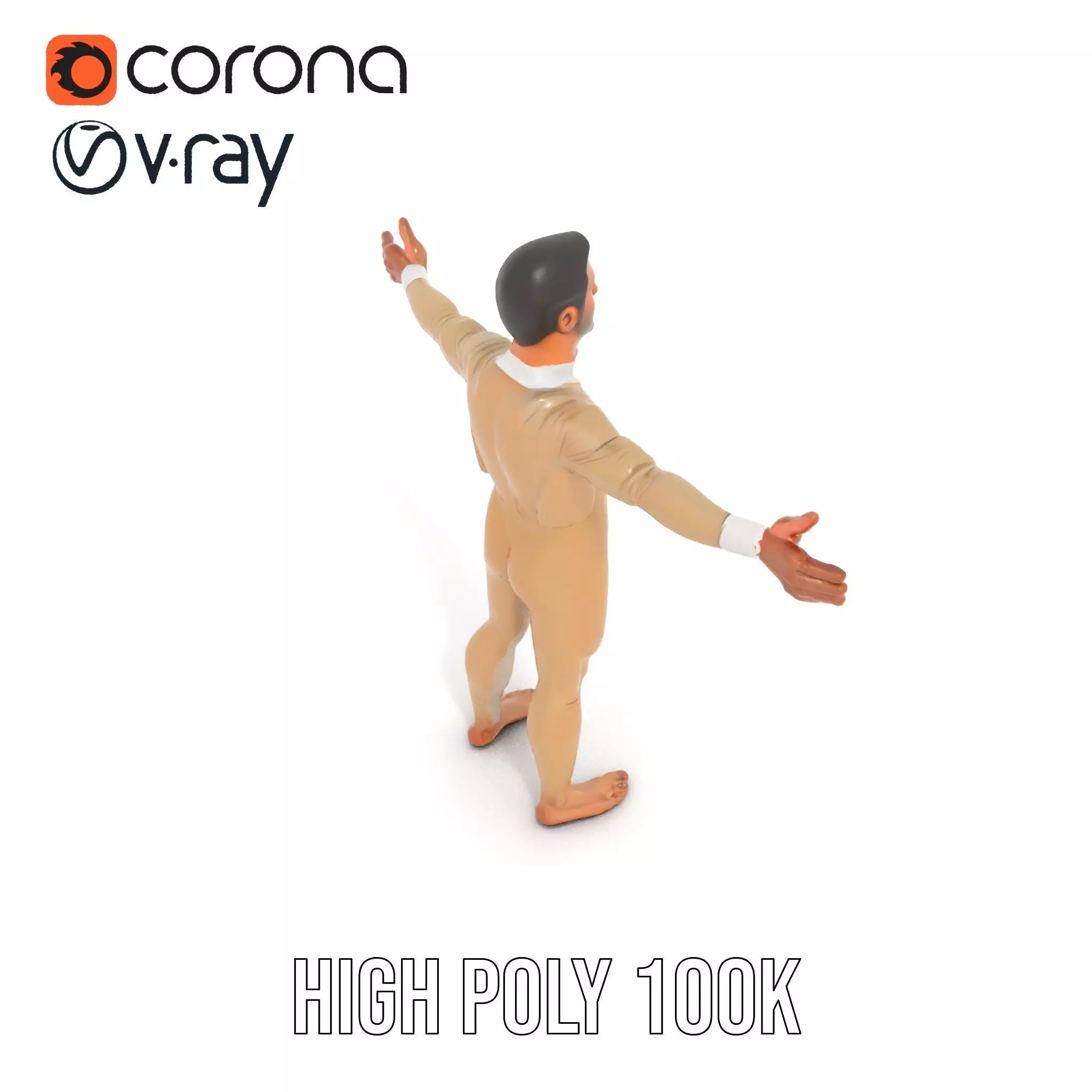 Beige Unity Suit model pack Low-poly 3D model_17