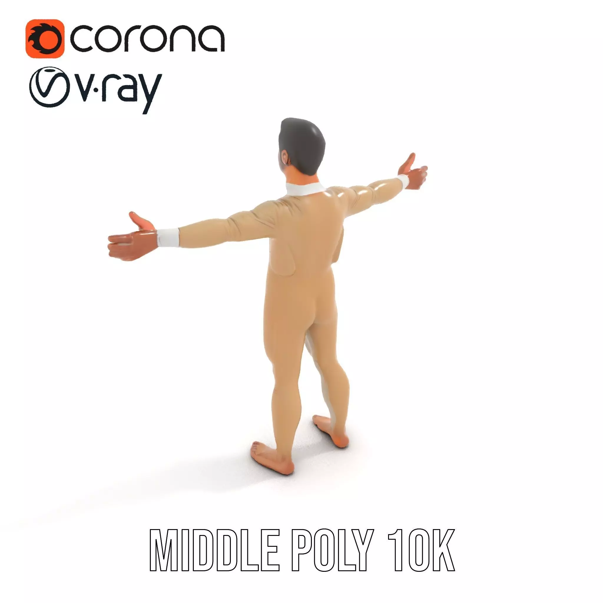 Beige Unity Suit model pack Low-poly 3D model_15