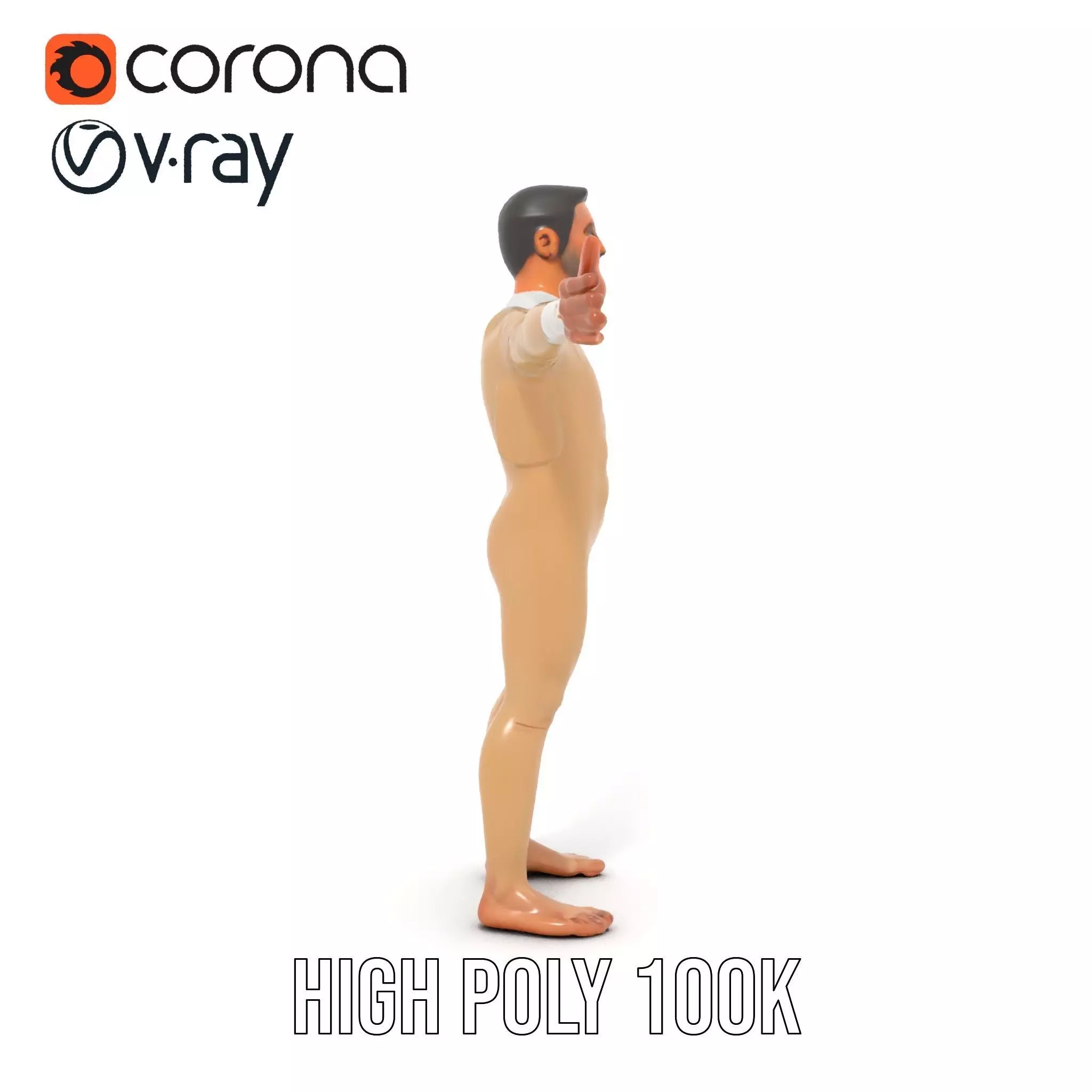 Beige Unity Suit model pack Low-poly 3D model_28