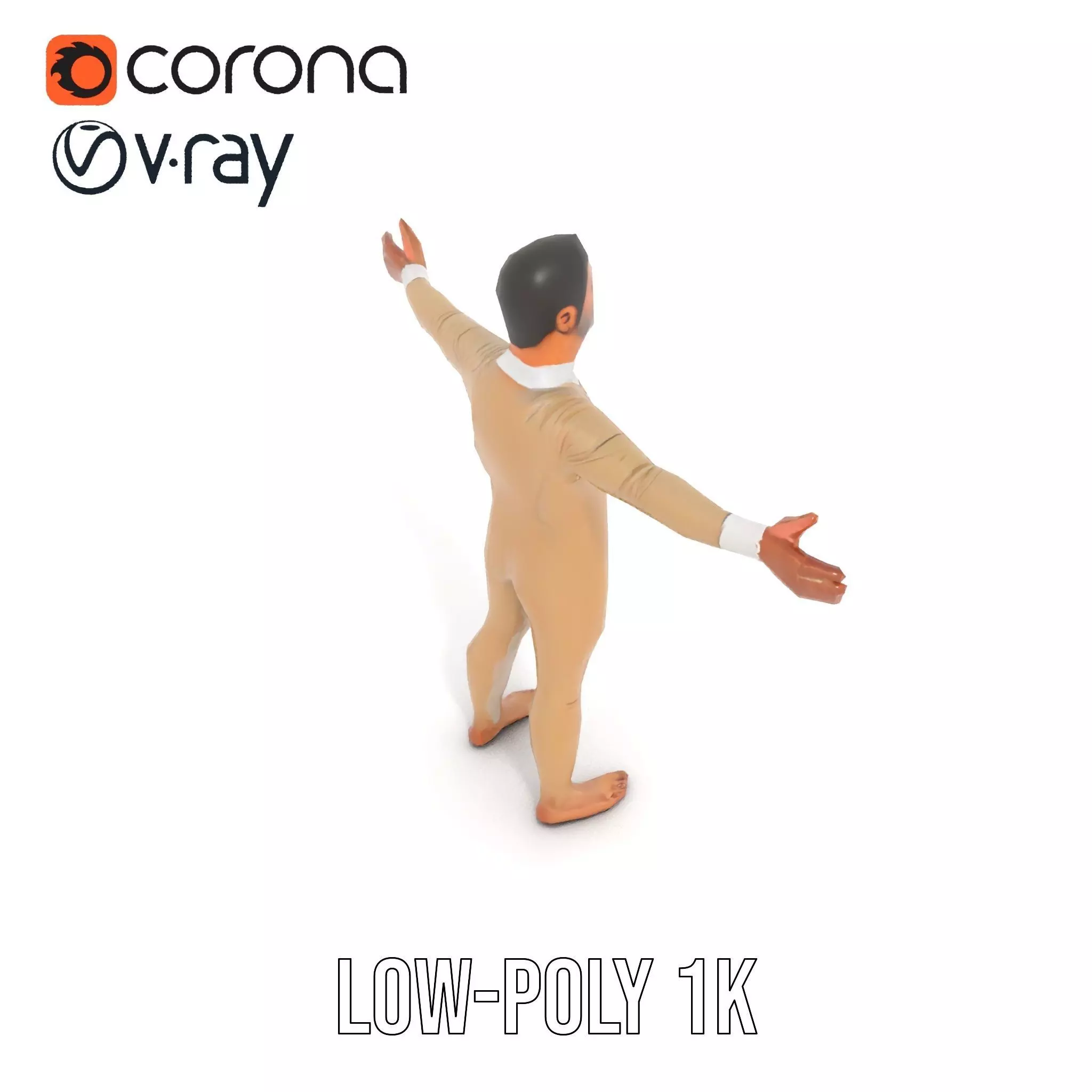 Beige Unity Suit model pack Low-poly 3D model_25