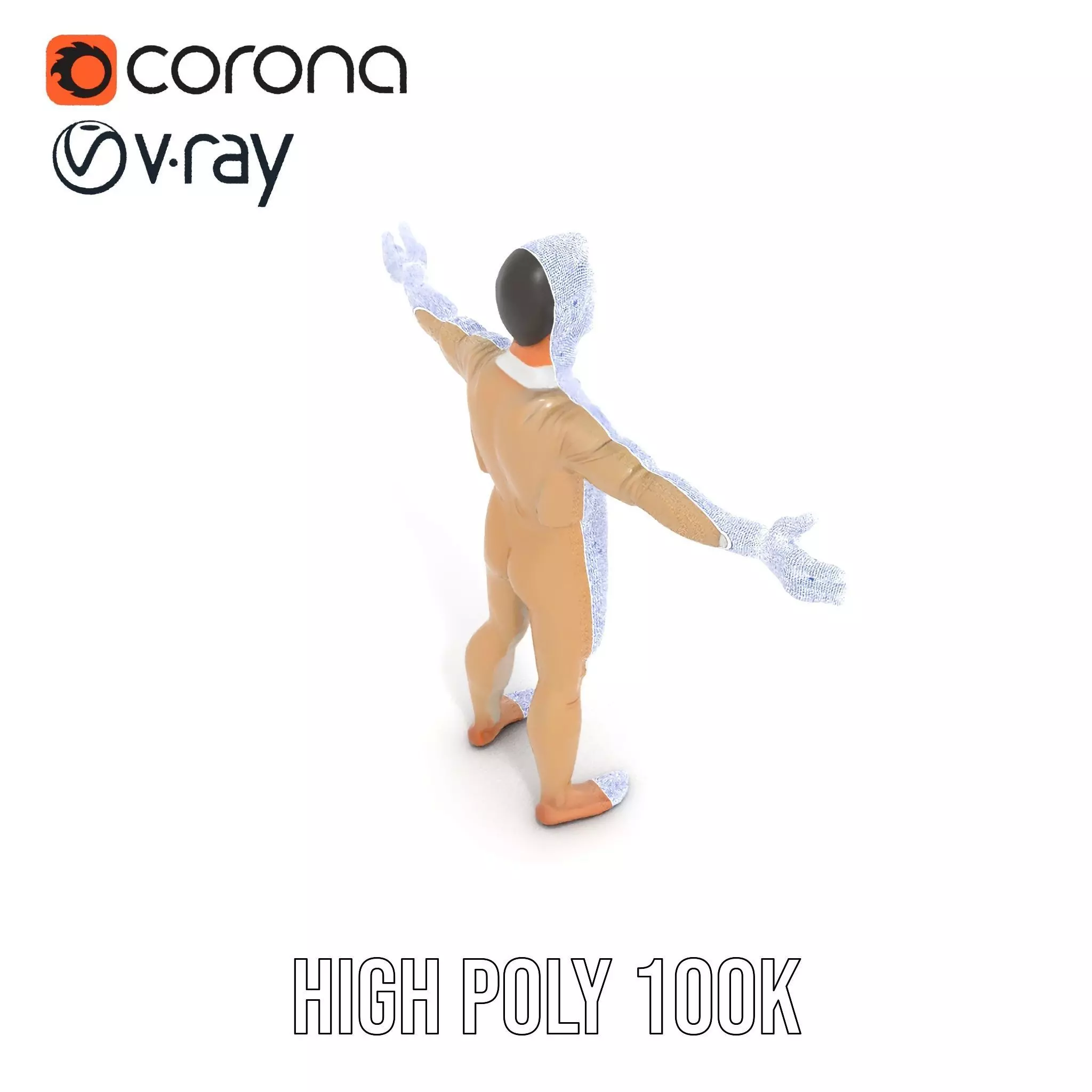 Beige Unity Suit model pack Low-poly 3D model_20