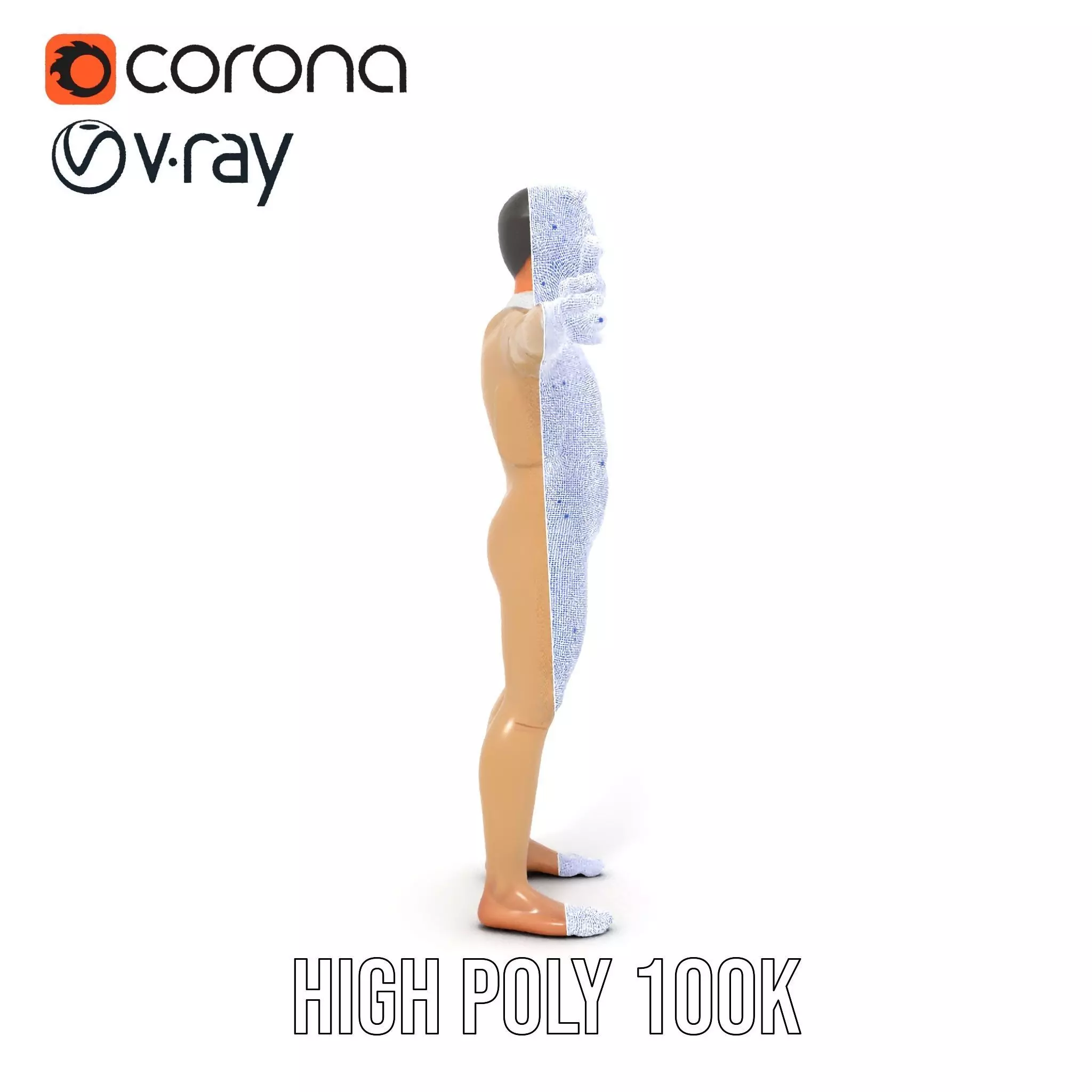 Beige Unity Suit model pack Low-poly 3D model_34