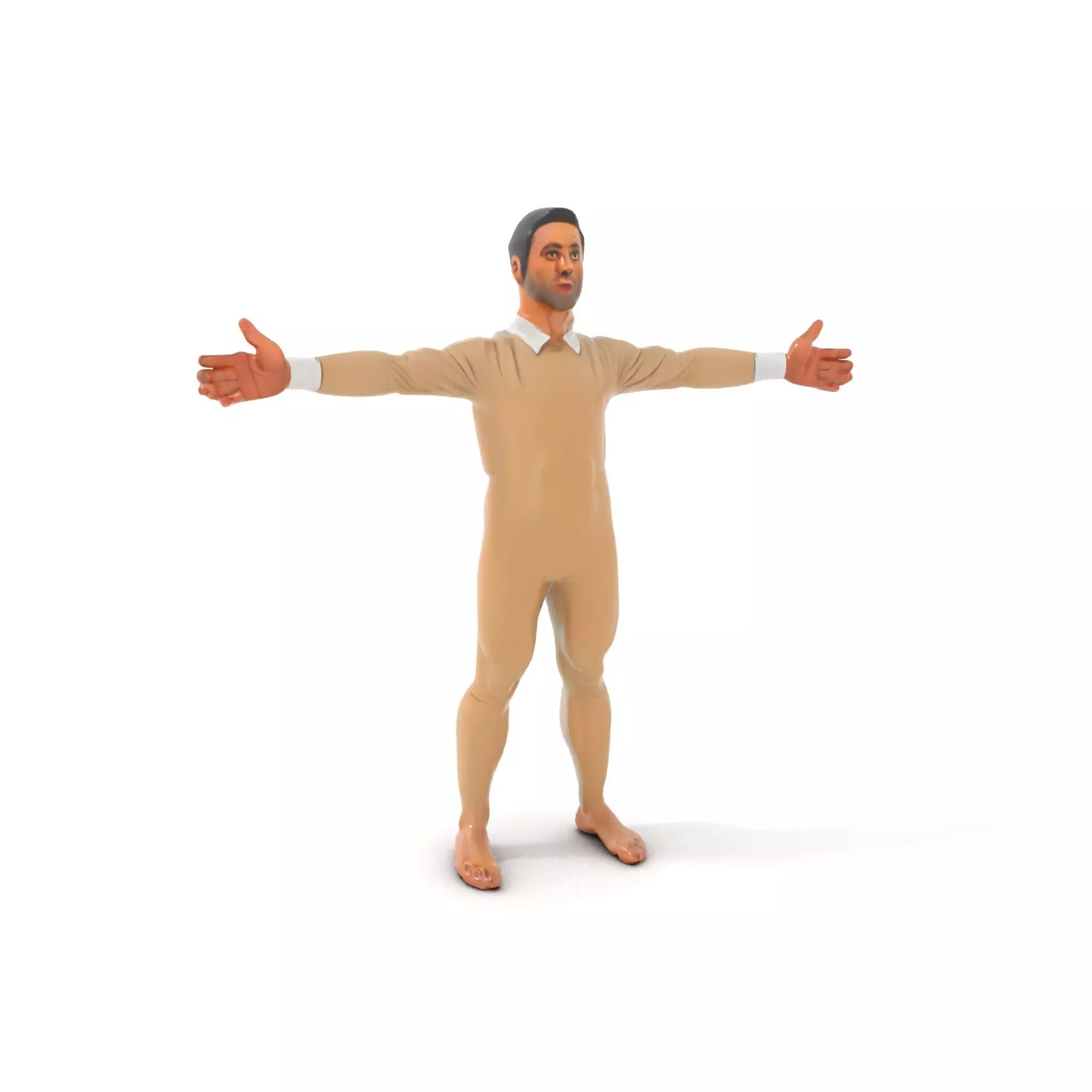 Beige Unity Suit model pack Low-poly 3D model_0