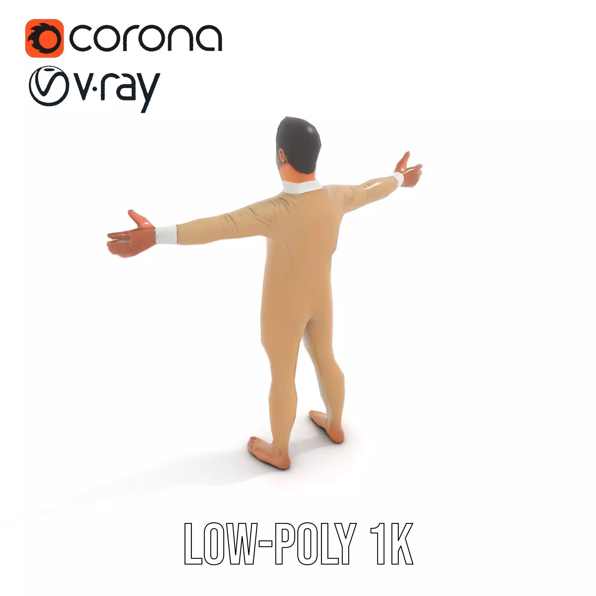 Beige Unity Suit model pack Low-poly 3D model_22