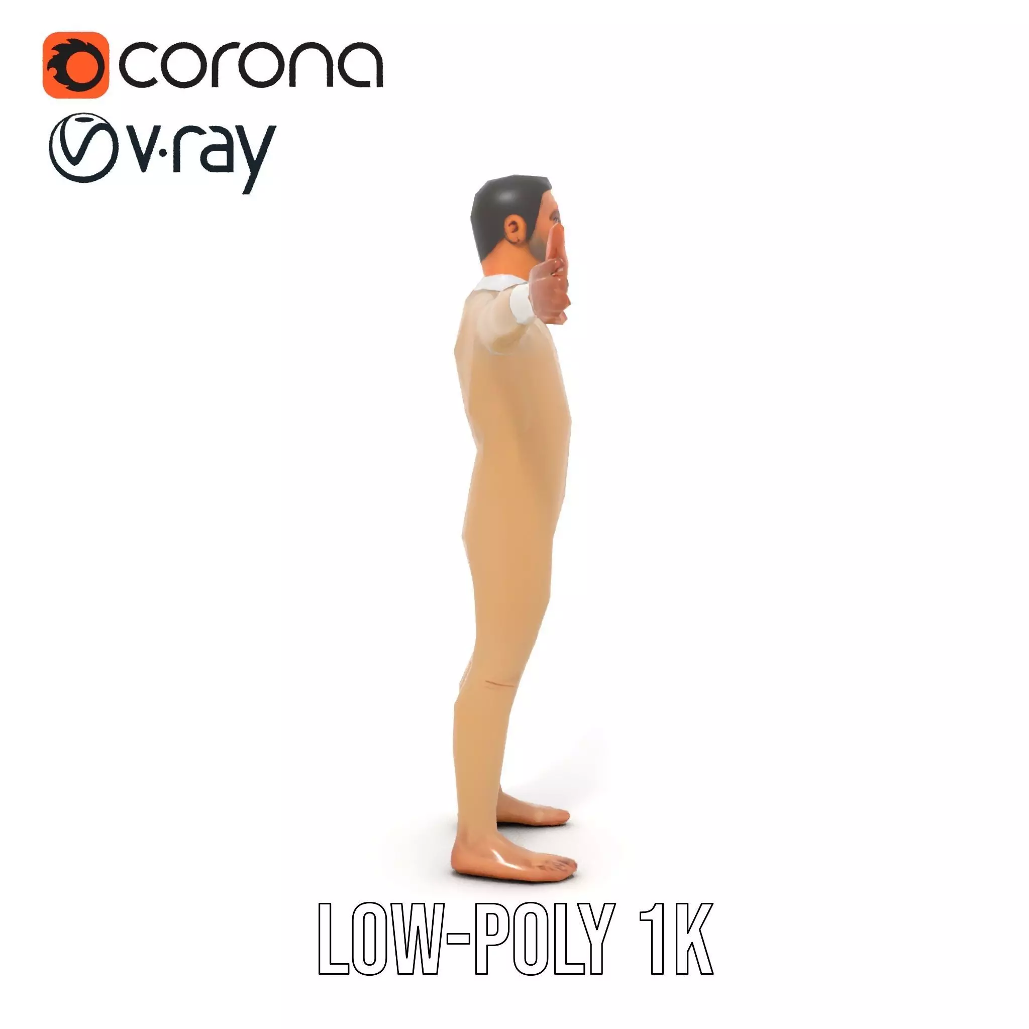 Beige Unity Suit model pack Low-poly 3D model_19