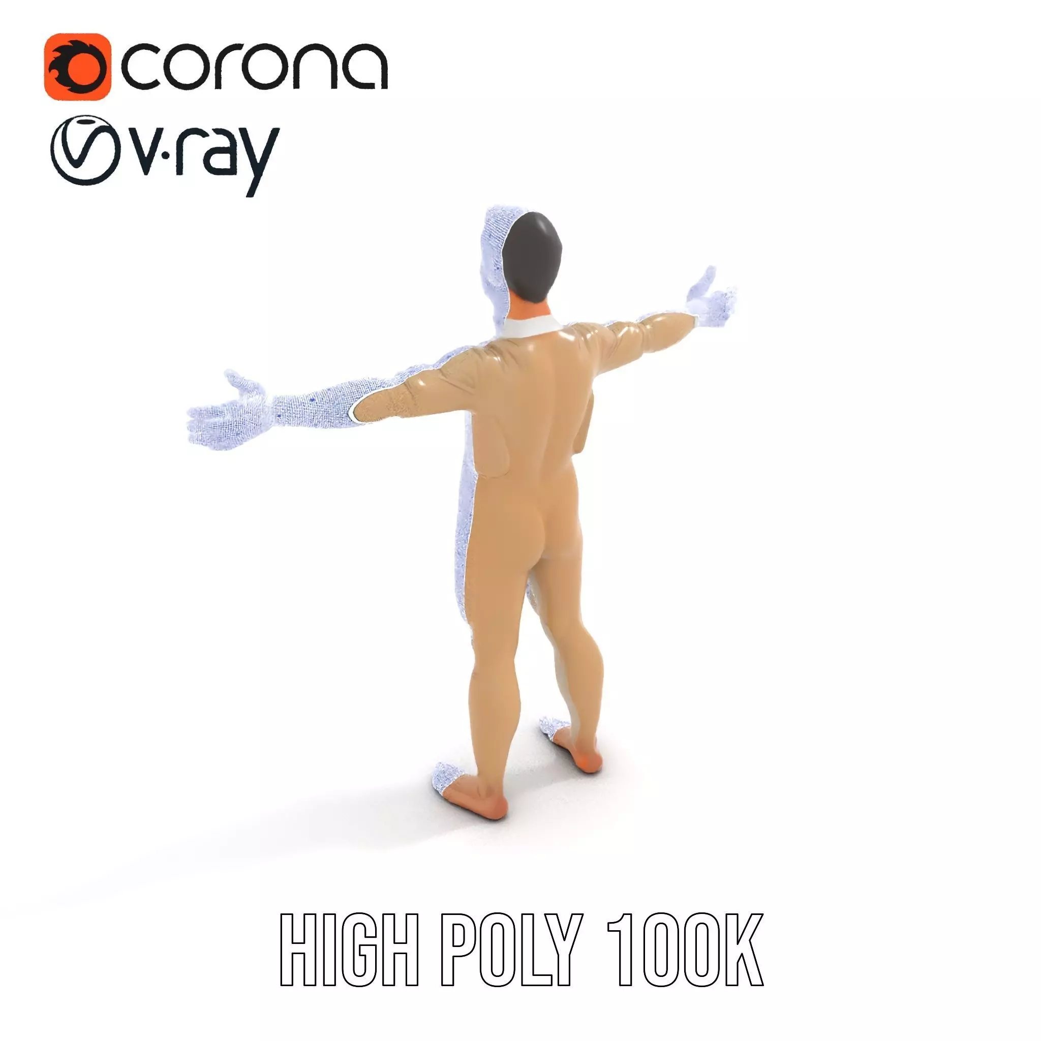 Beige Unity Suit model pack Low-poly 3D model_33
