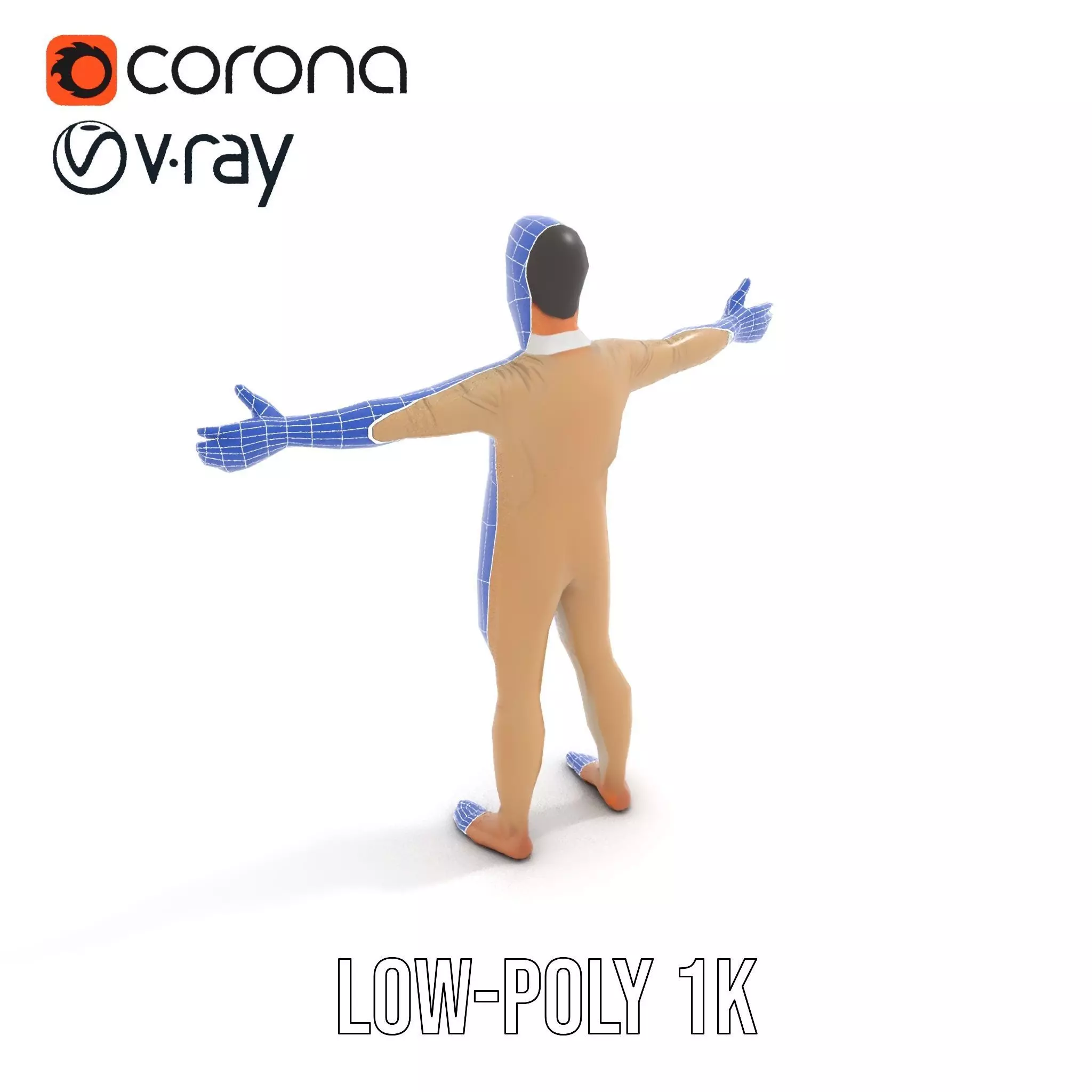 Beige Unity Suit model pack Low-poly 3D model_16