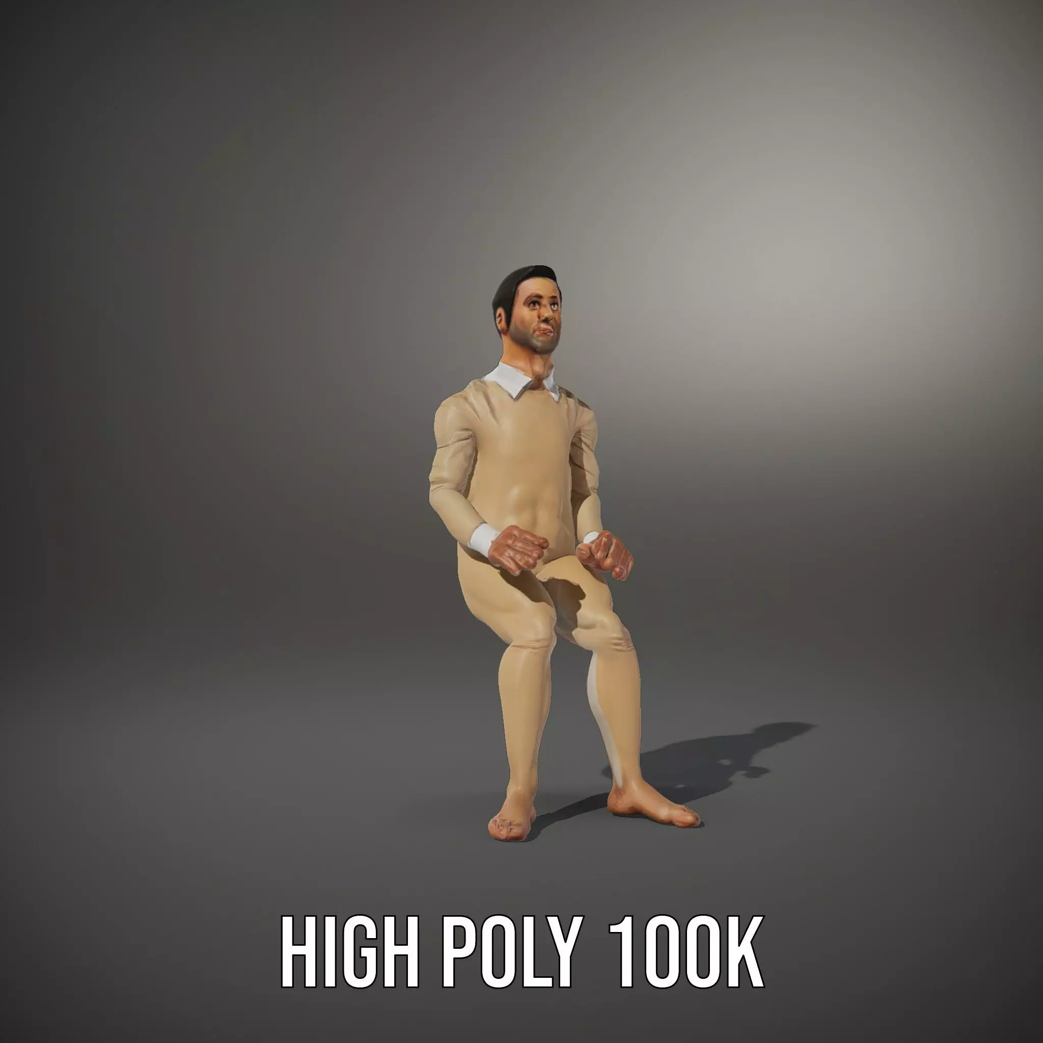 Beige Unity Suit model pack Low-poly 3D model_10