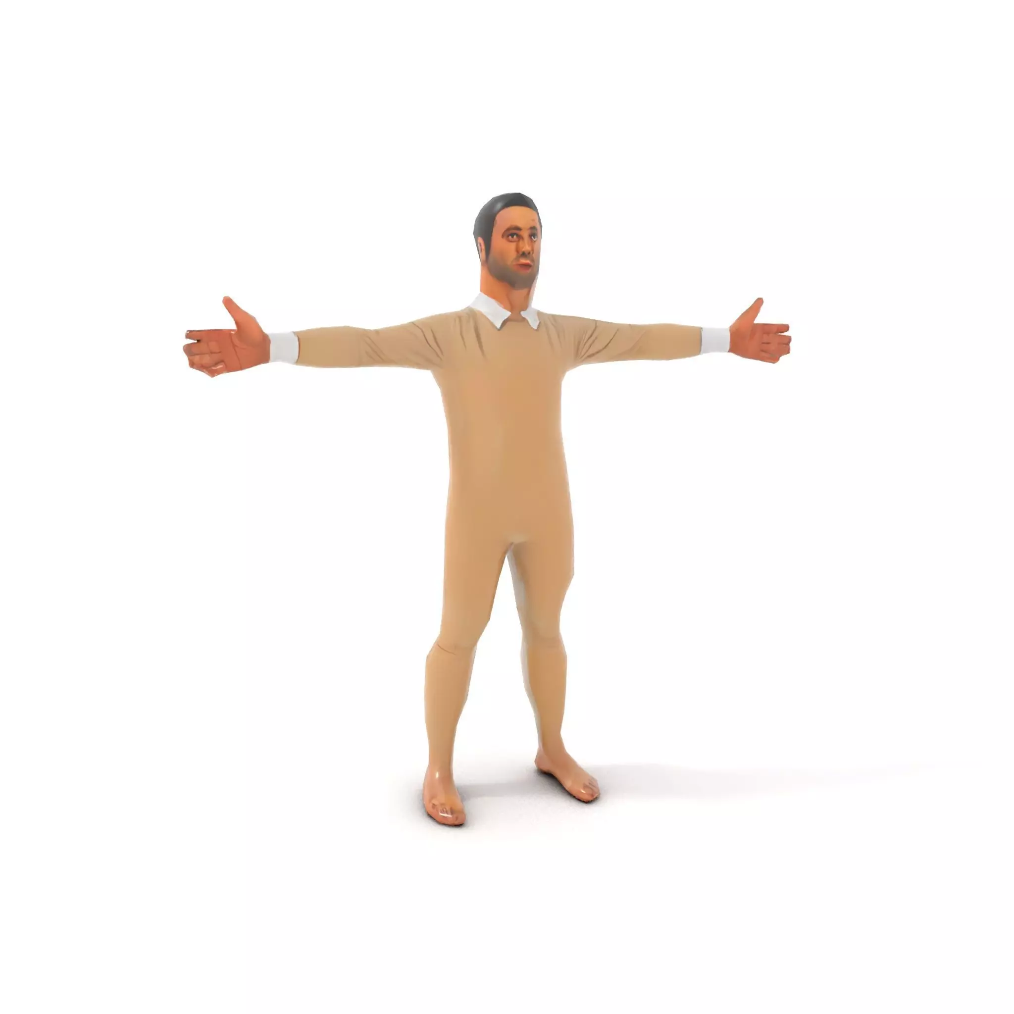 Beige Unity Suit model pack Low-poly 3D model_7