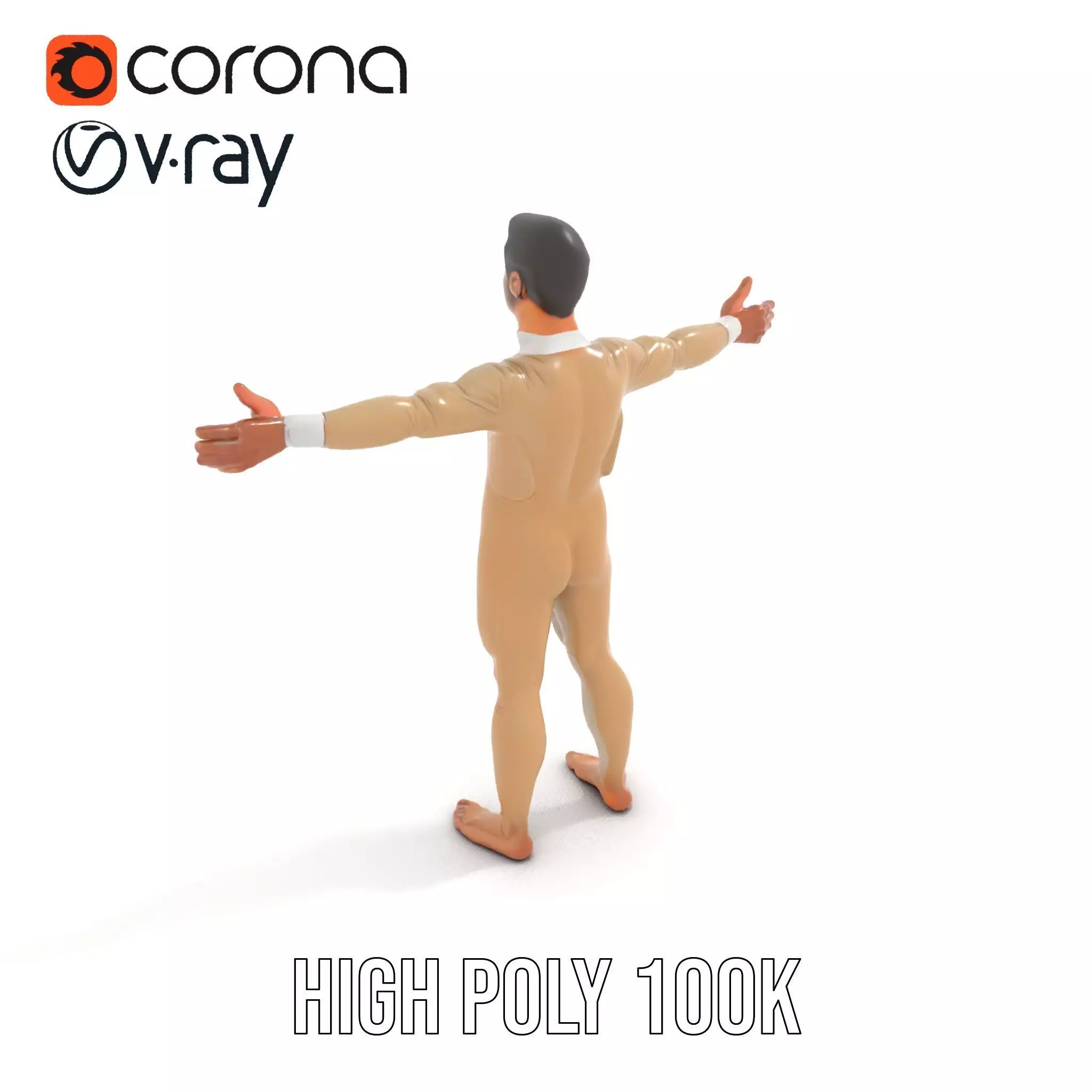 Beige Unity Suit model pack Low-poly 3D model_32