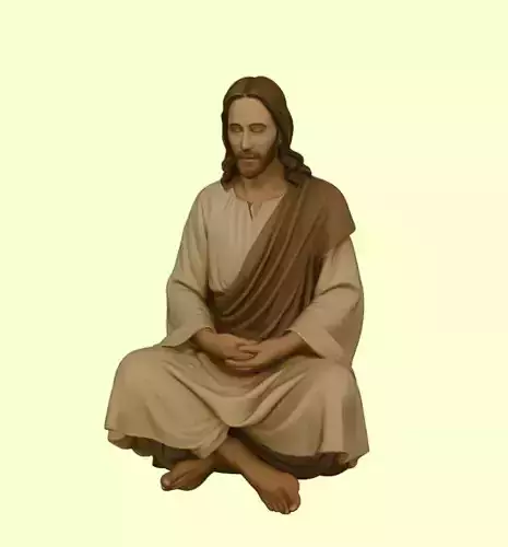 Jesus Christ Meditative Pose Figurine