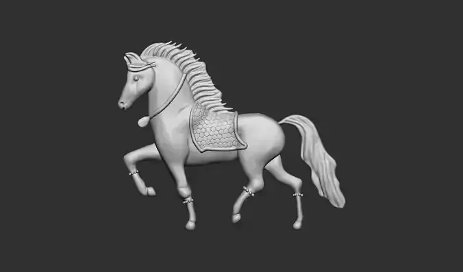 Horse Bas Relief STL - Updated Version 3D print model