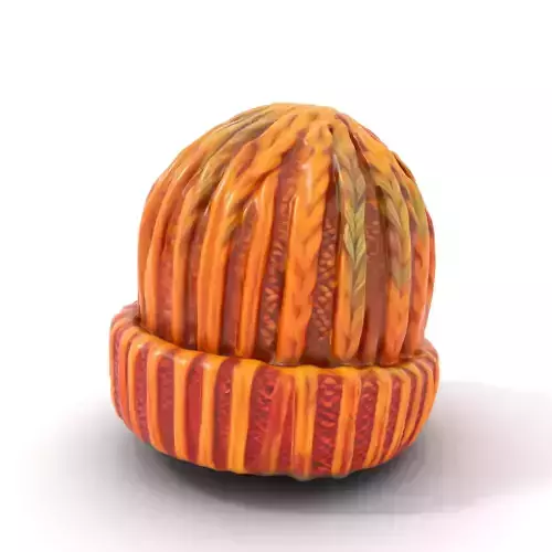 Cozy Knitted Beanie model pack