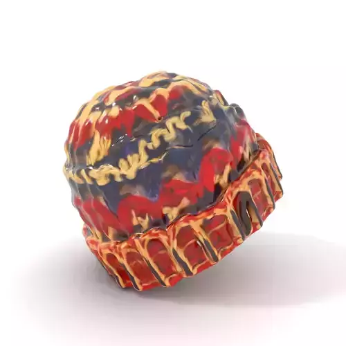 Multicolor Knit Beanie model pack