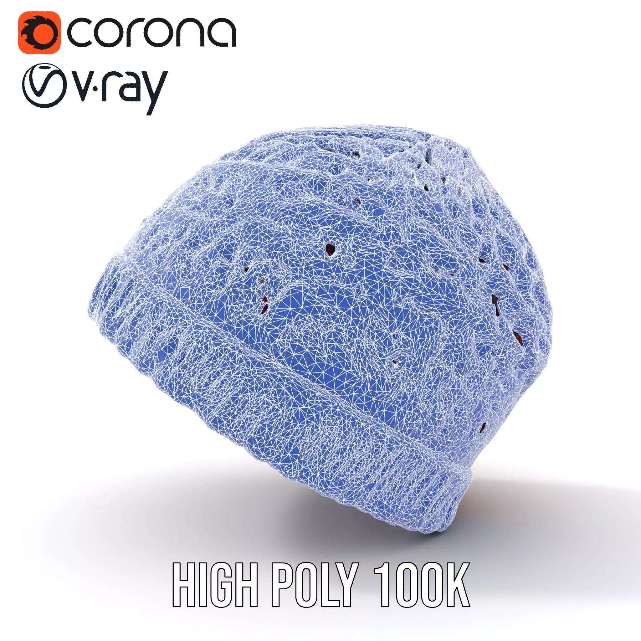 Vibrant Knitted Beanie model pack Low-poly 3D model_33