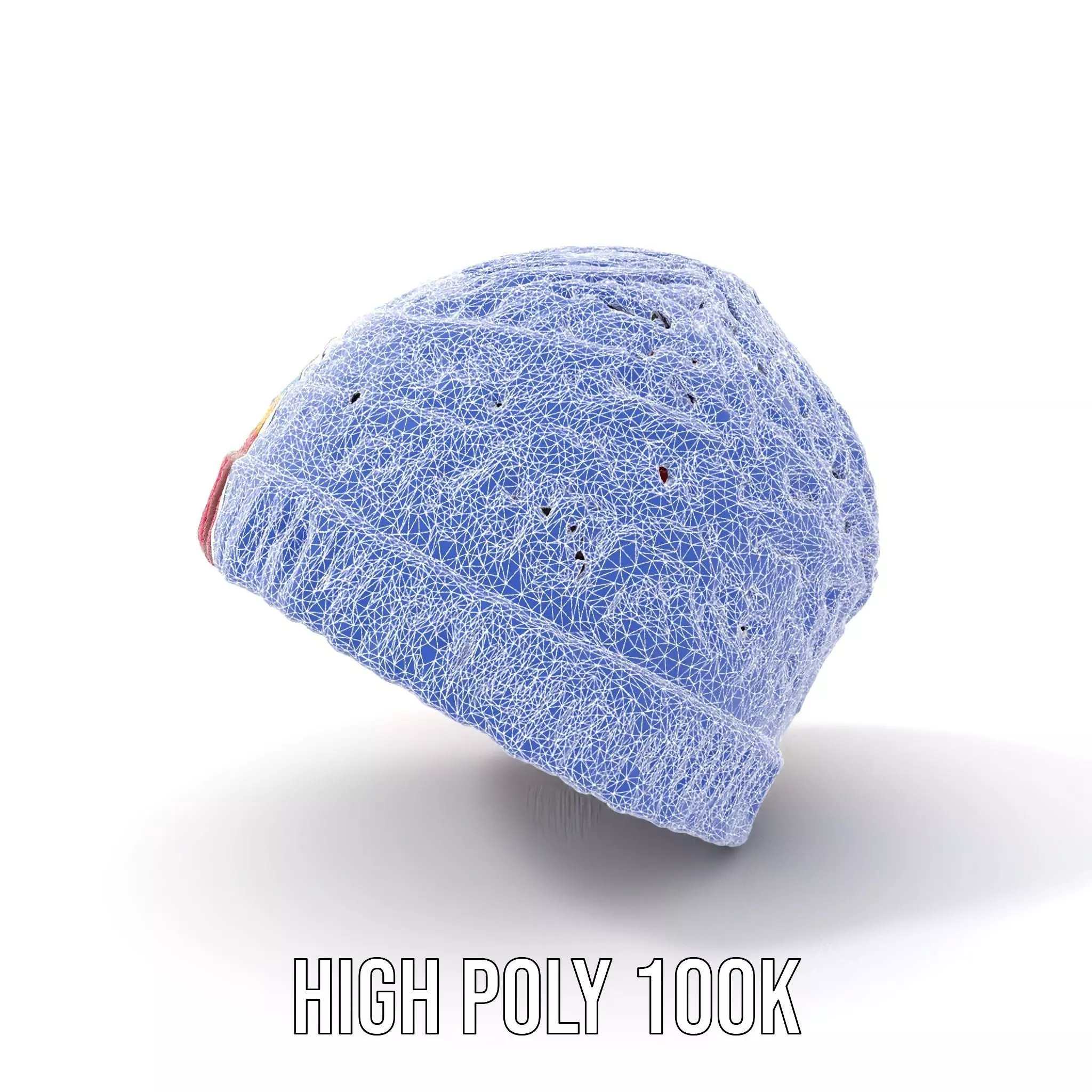 Vibrant Knitted Beanie model pack Low-poly 3D model_20