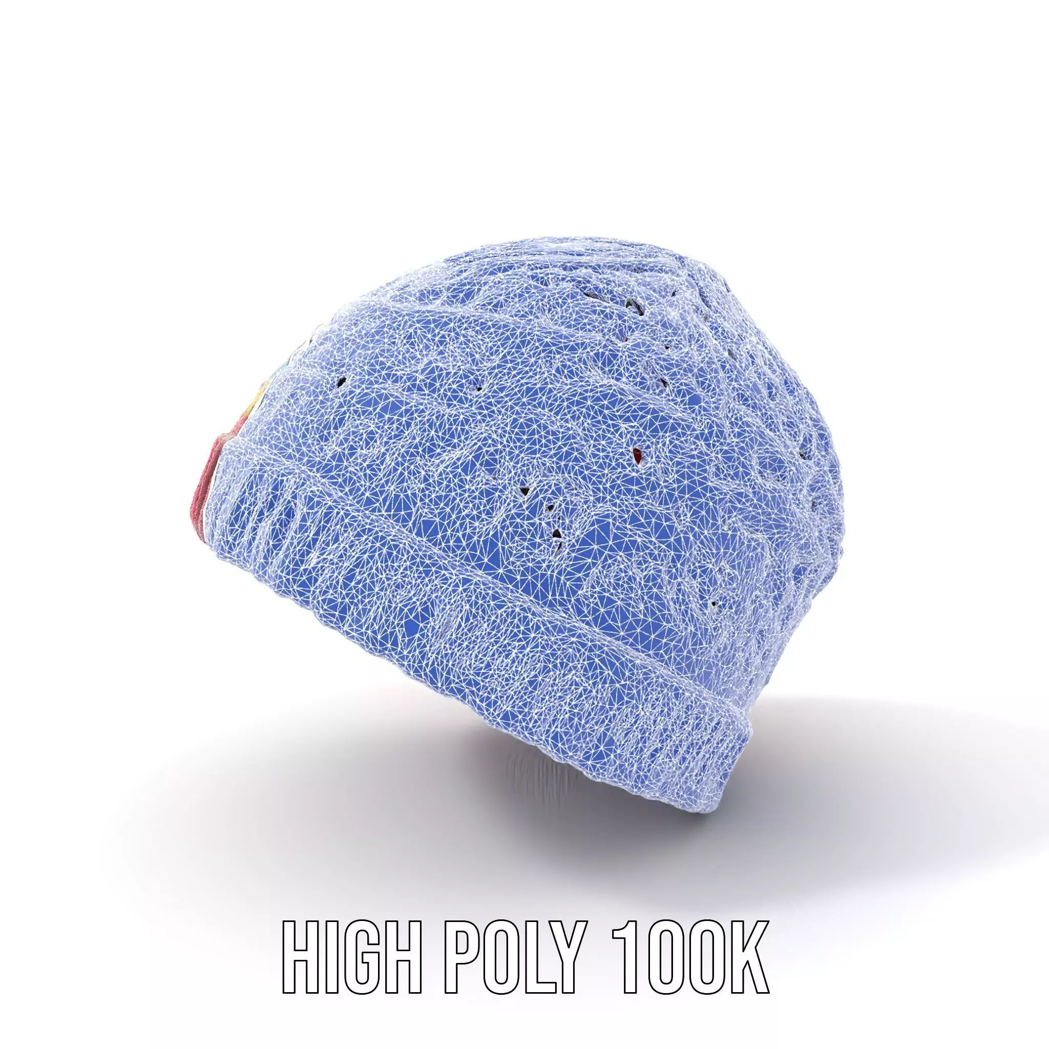 Vibrant Knitted Beanie model pack Low-poly 3D model_24