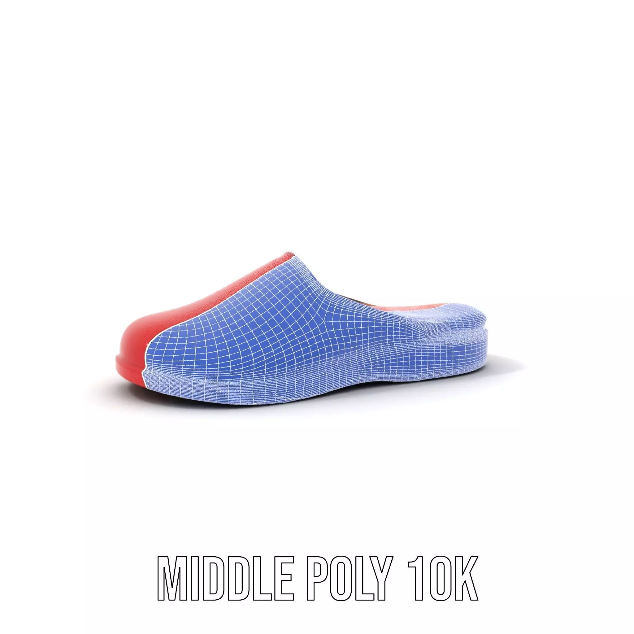 Red Leather Slipper model pack Low-poly 3D model_21