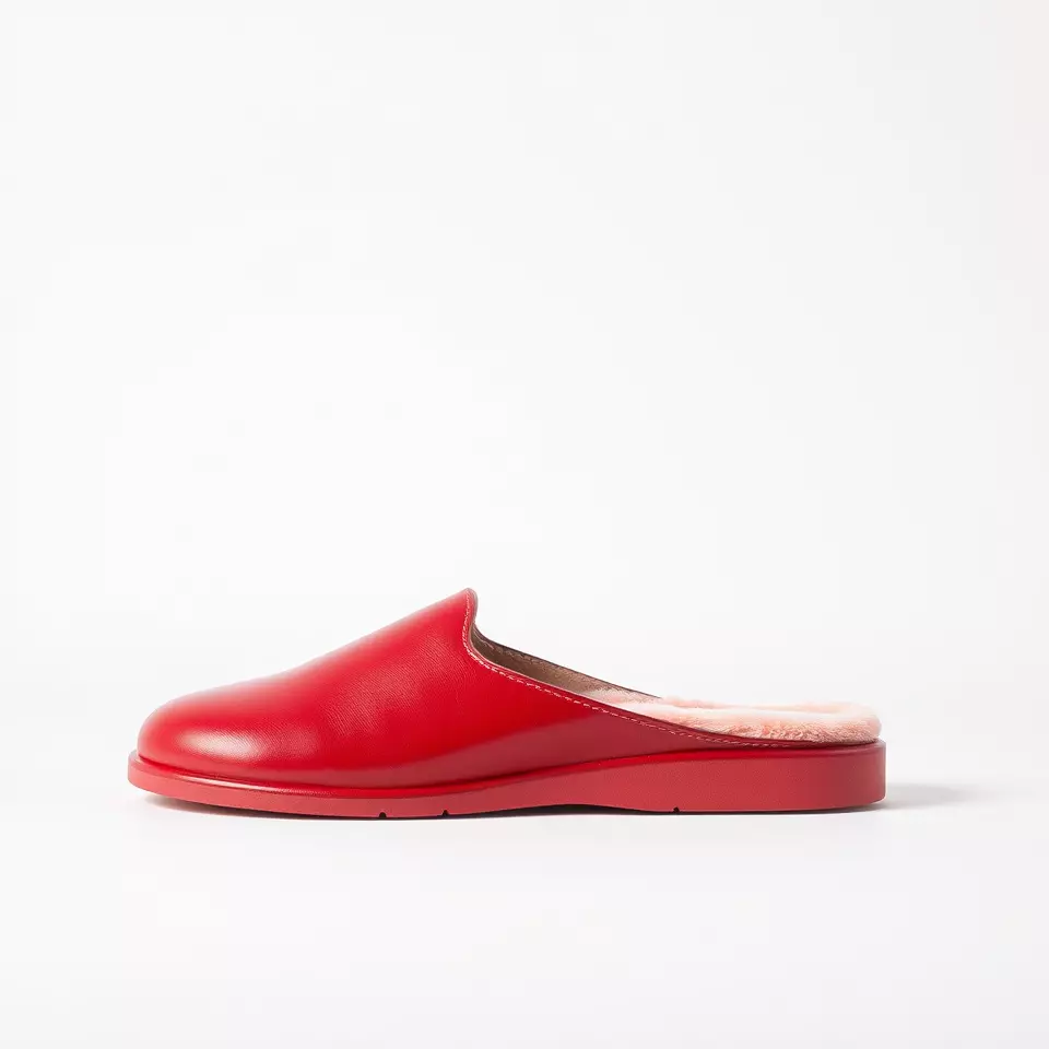 Red Leather Slipper model pack Low-poly 3D model_2