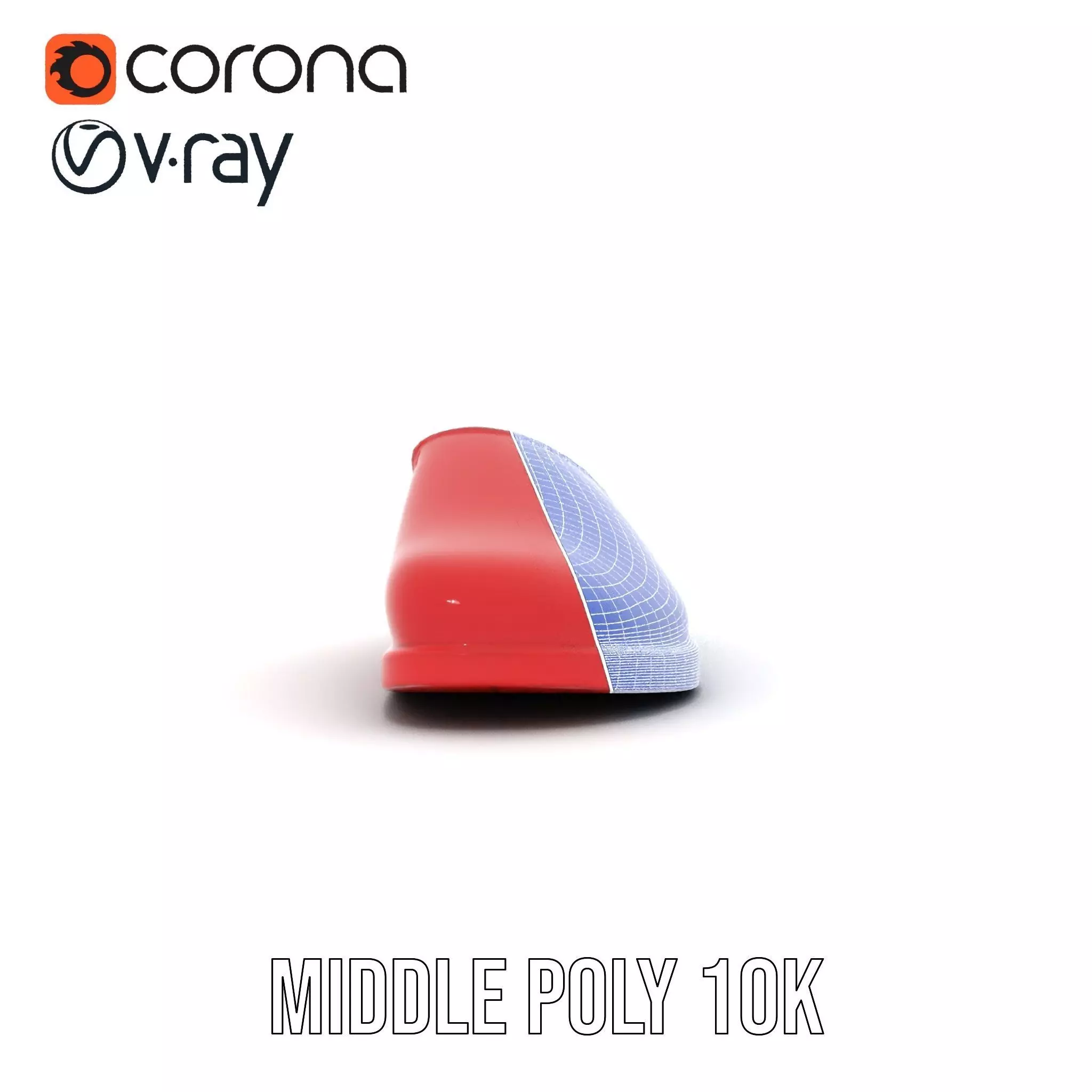 Red Leather Slipper model pack Low-poly 3D model_30