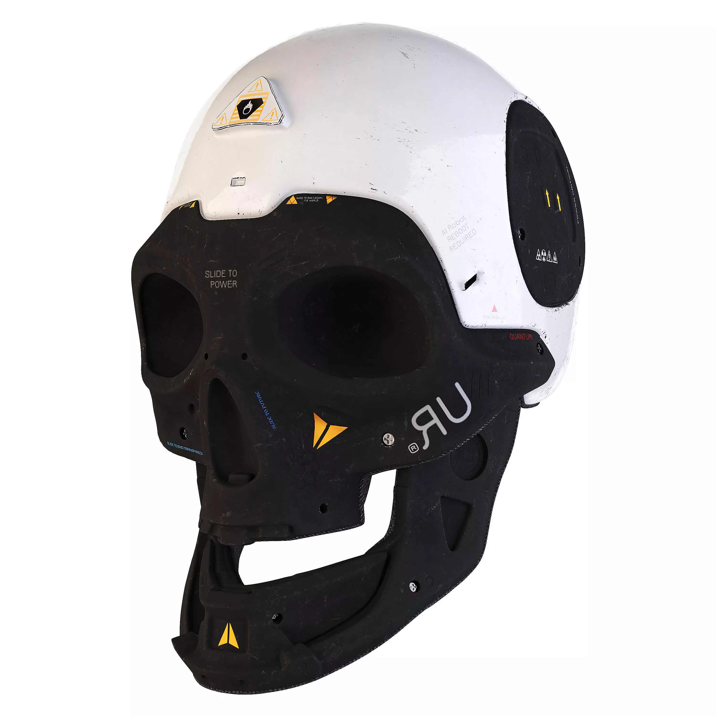 Helmet Low-poly 3D model_13