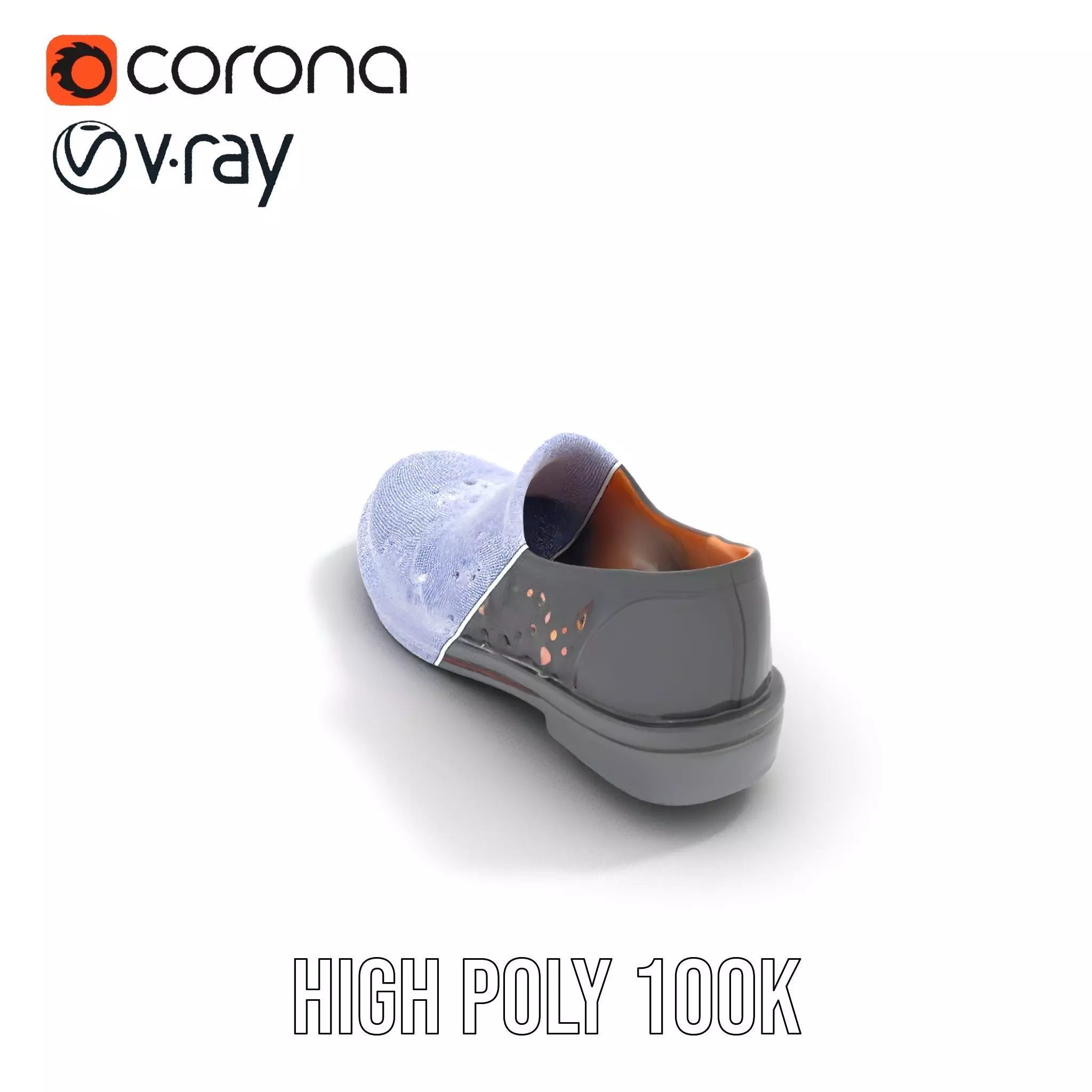 Elegant Black Loafer model pack Low-poly 3D model_32