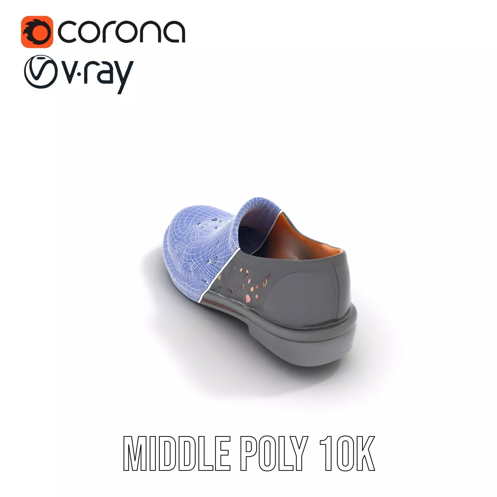 Elegant Black Loafer model pack Low-poly 3D model_6