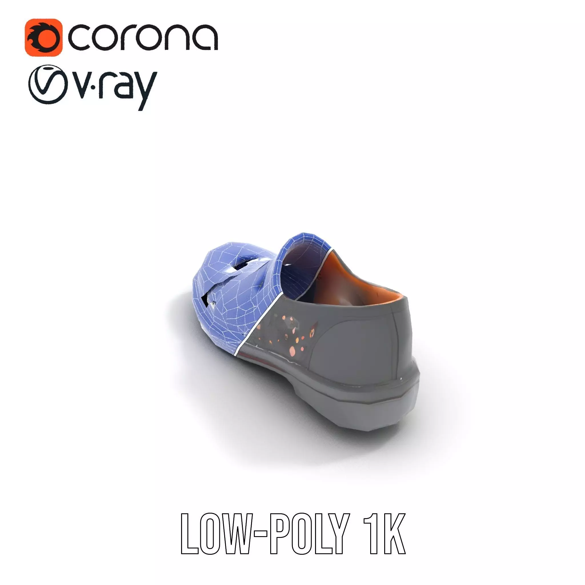 Elegant Black Loafer model pack Low-poly 3D model_28