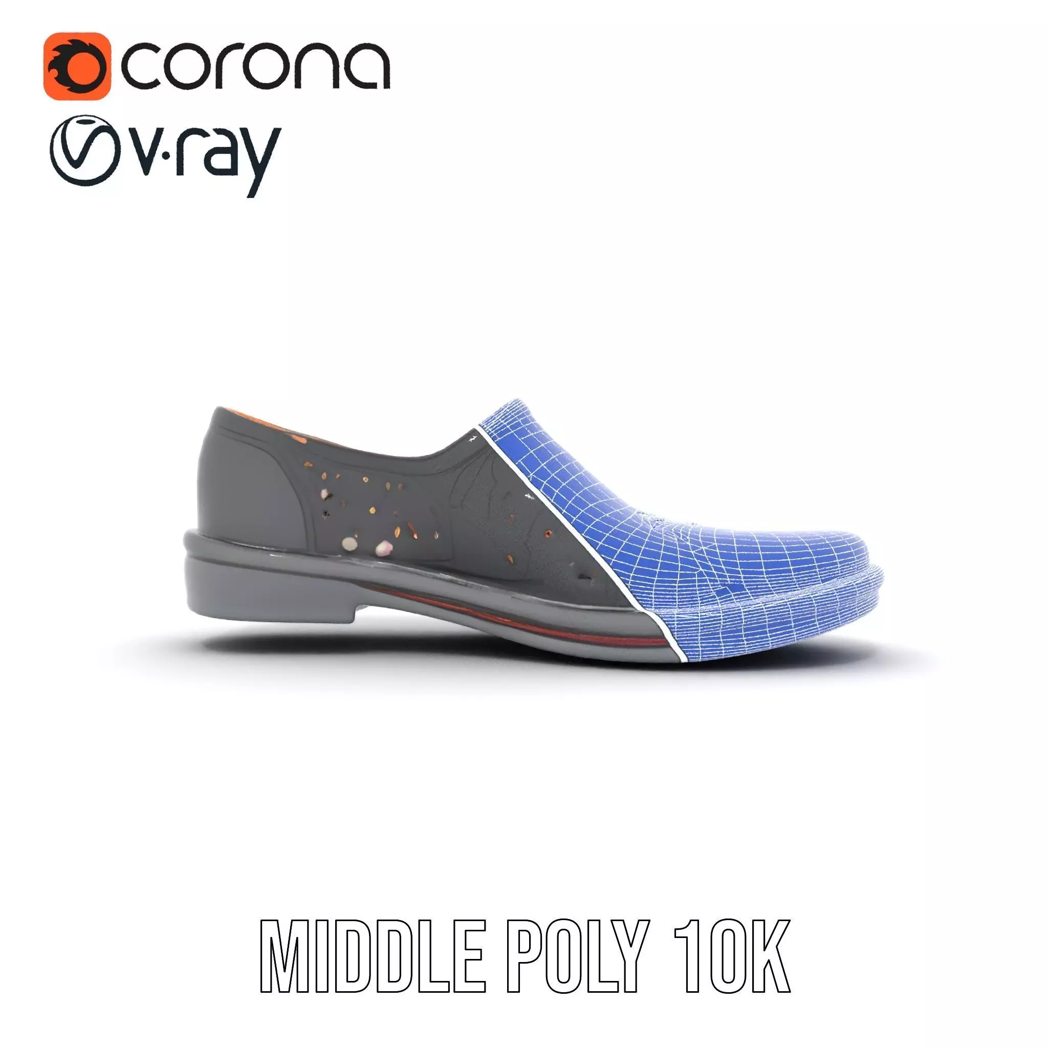 Elegant Black Loafer model pack Low-poly 3D model_30