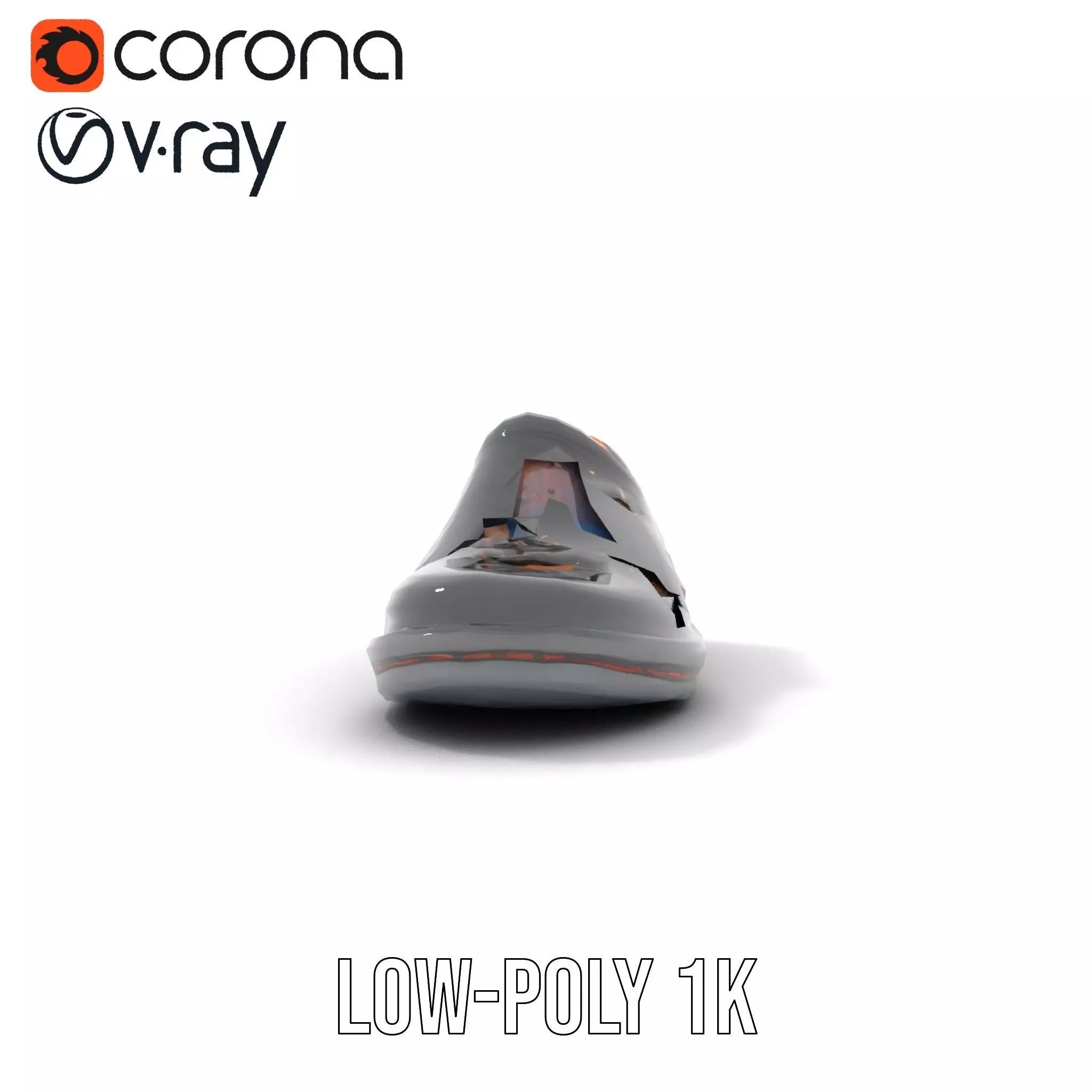 Elegant Black Loafer model pack Low-poly 3D model_25